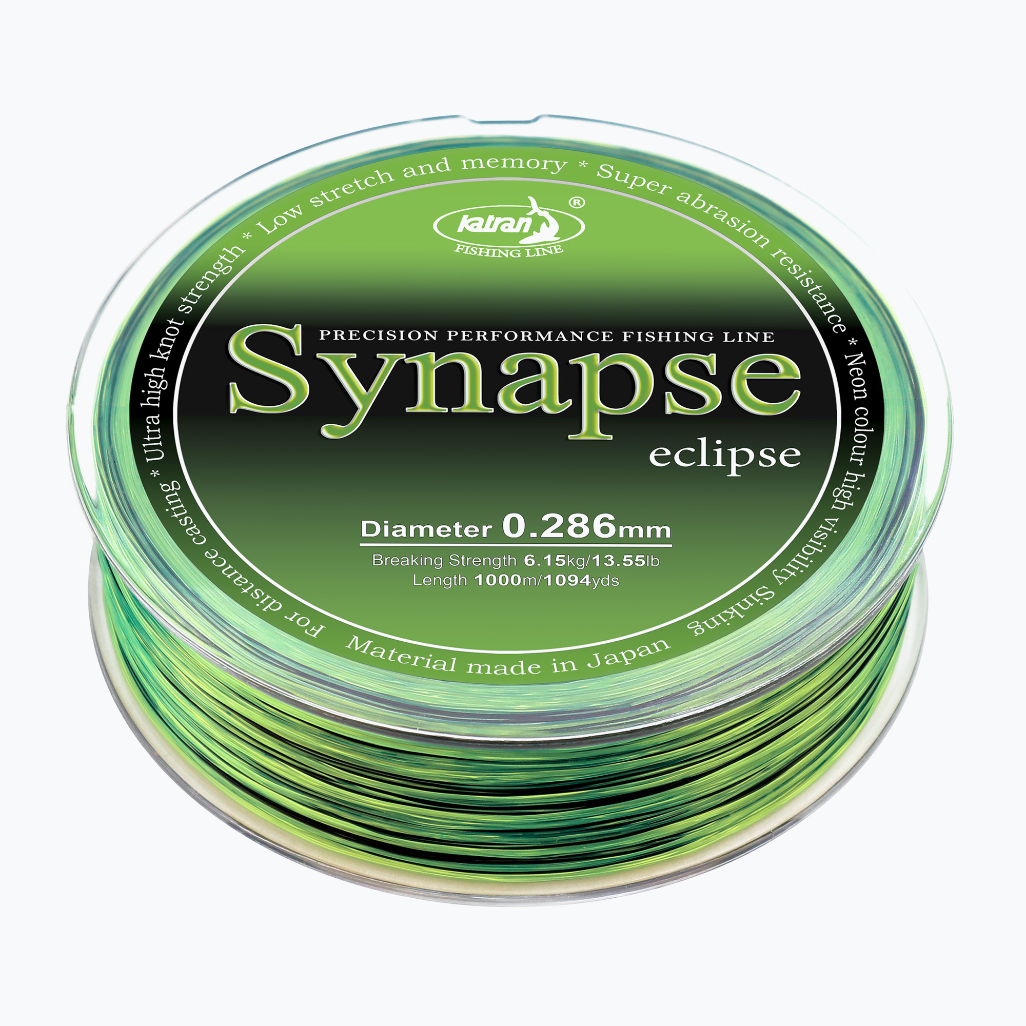 13%-kal olcsóbban.  Pontyhorgász zsinór Katran Synapse Eclipse zöld-fekete. Méret: 0.371 mm / 800 m