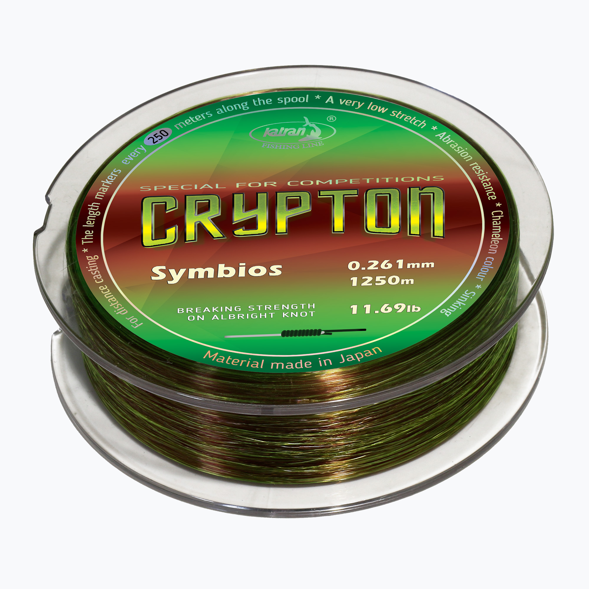 12%-kal olcsóbban.  Katran Crypton Symbios pontyhorgász zsinór zöld-barna. Méret: 0.331 mm / 1000 m