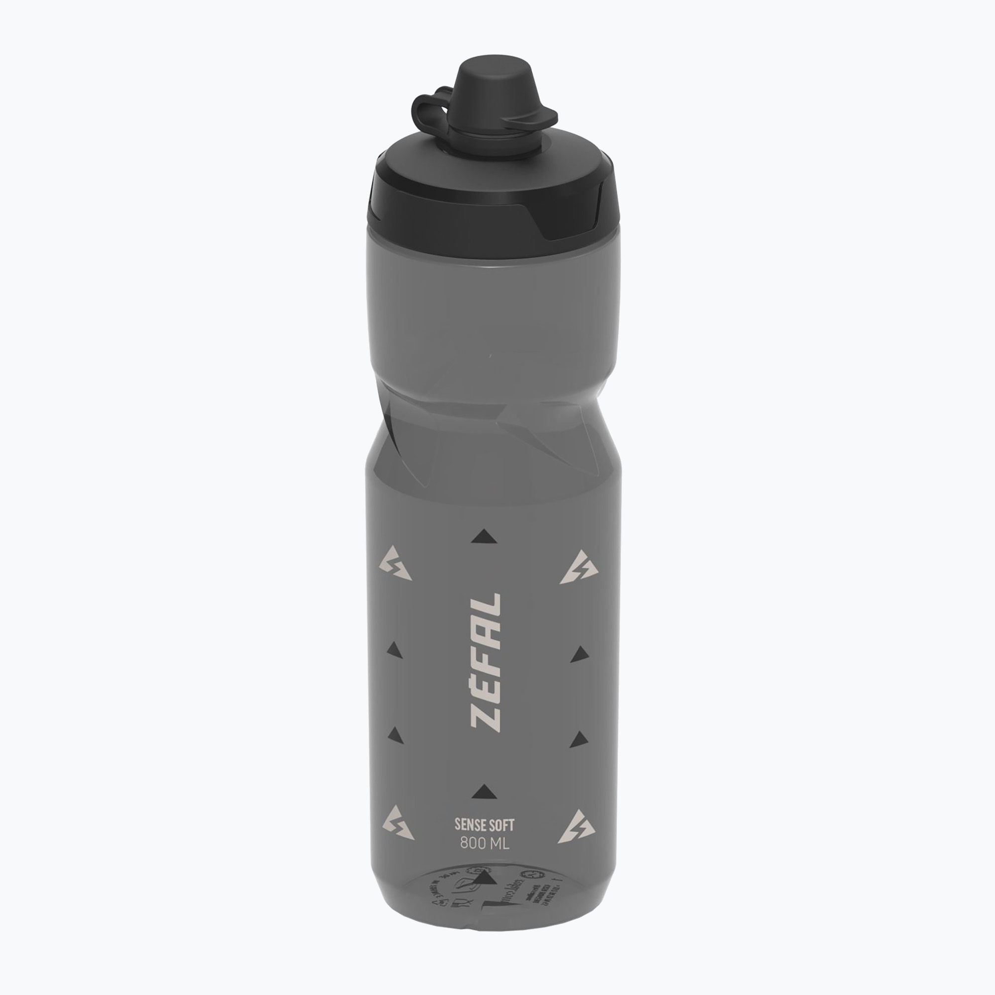 Zefal Sense Soft 80 No-Mud 800 ml füstölt fekete kerékpáros flakon. Méret: 800 ml
