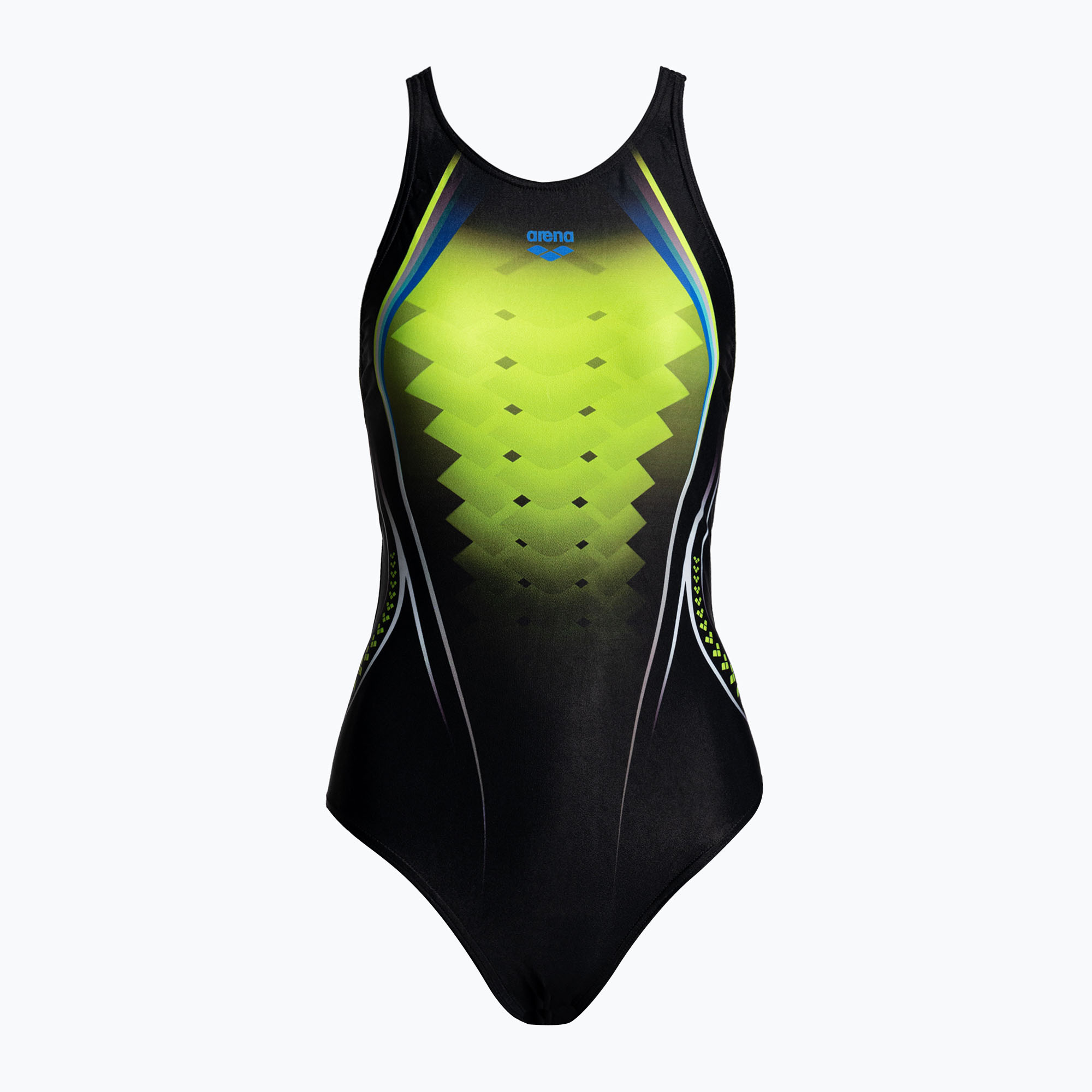 35%-kal olcsóbban.  Női egyrészes fürdőruha arena One Placed Print One Piece fekete és sárga 001191. Méret: 40