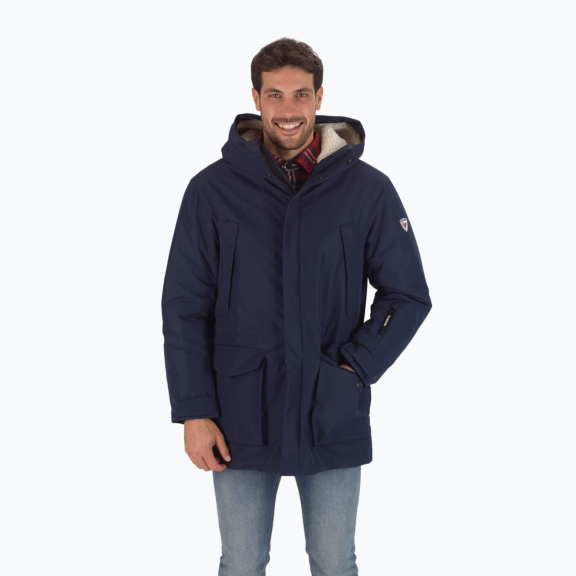 30%-kal olcsóbban.  Férfi Rossignol Parka téli kabát sötét navy