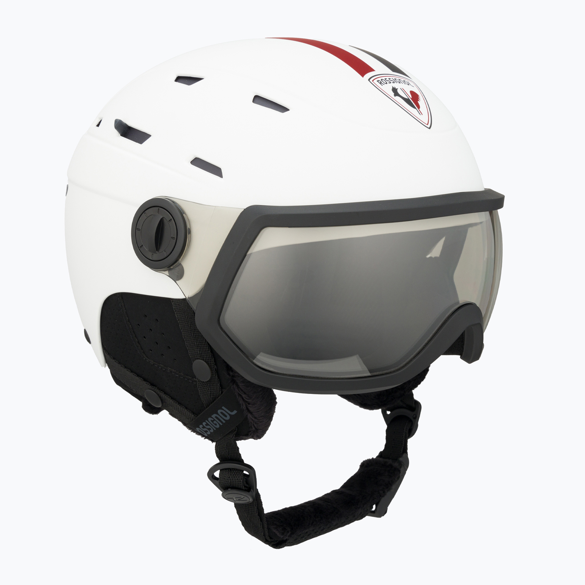 15%-kal olcsóbban.  Rossignol Allspeed Visor Imp Photo sisak strato fehér. Méret: 58-60 cm (XL)