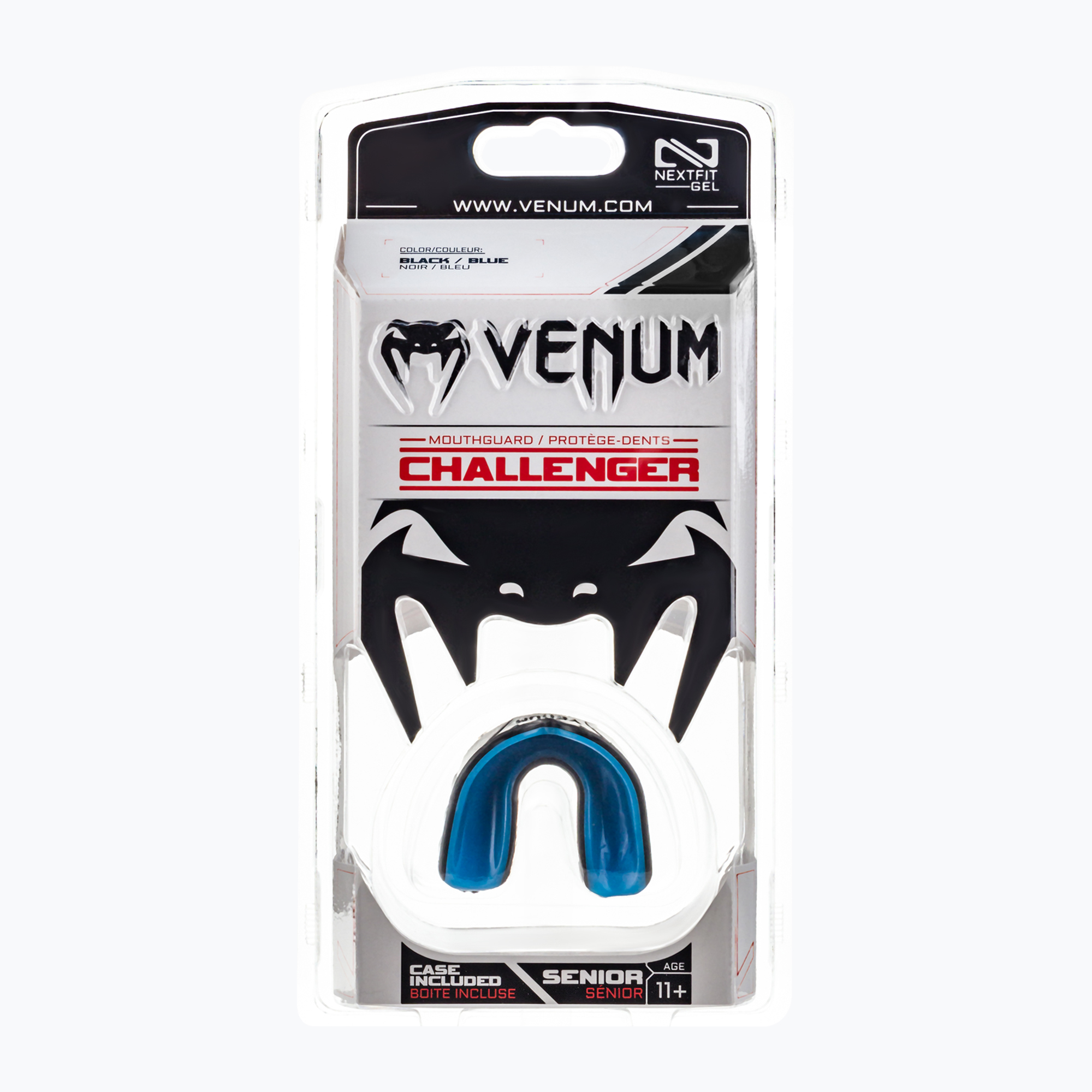 Venum Challenger egyszemélyes állkapocsvédő fekete-kék 0618. Méret: OS