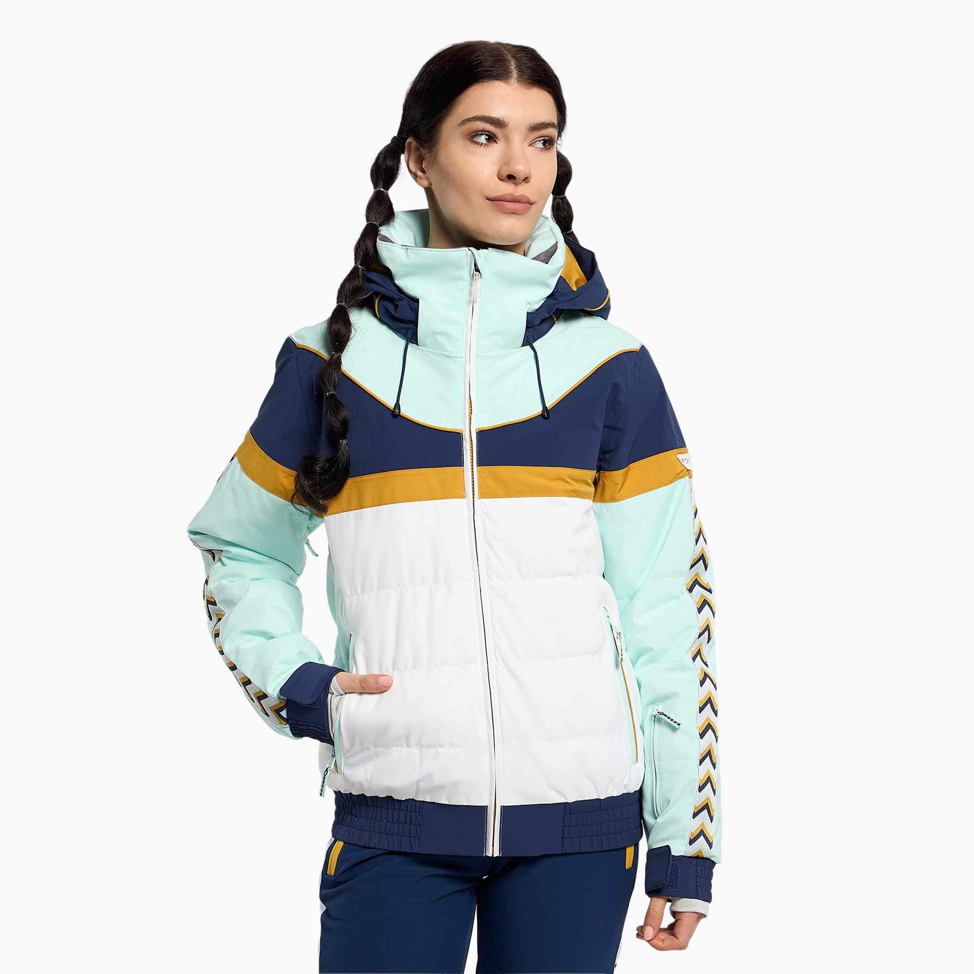31%-kal olcsóbban.  Női snowboard kabát ROXY Peak Chic Insulated 2021 fair aqua. Méret: L