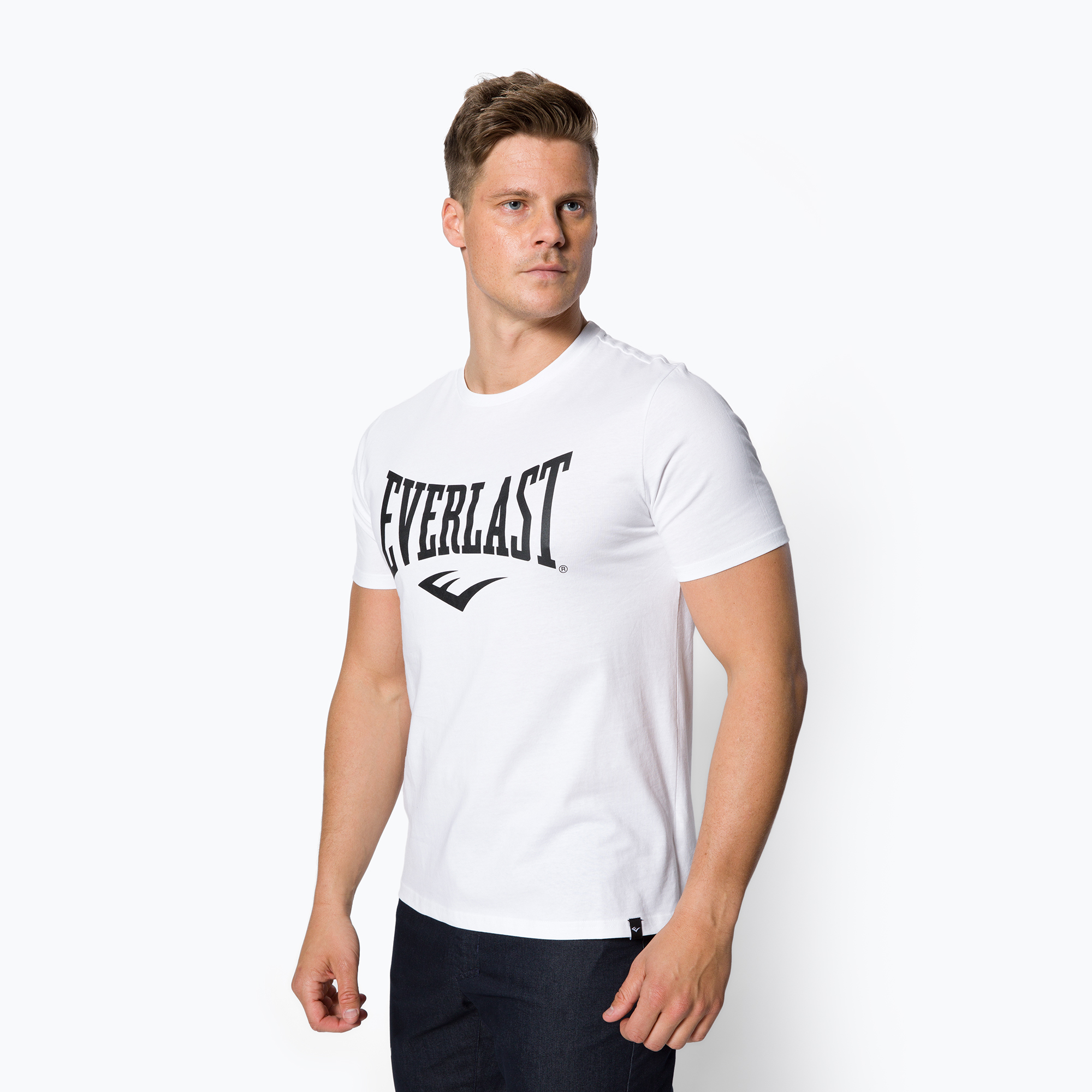 31%-kal olcsóbban.  Férfi edző póló EVERLAST Russel fehér 807580-60. Méret: XL