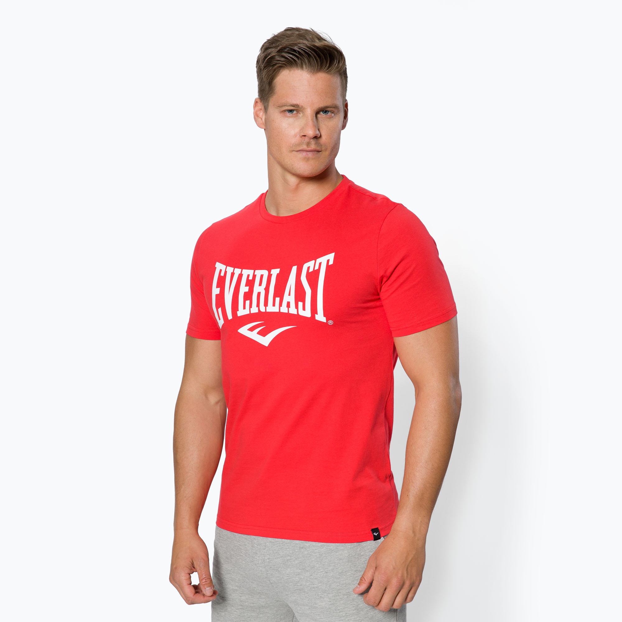 31%-kal olcsóbban.  EVERLAST Férfi edzőpóló Russel piros 807580-60. Méret: L