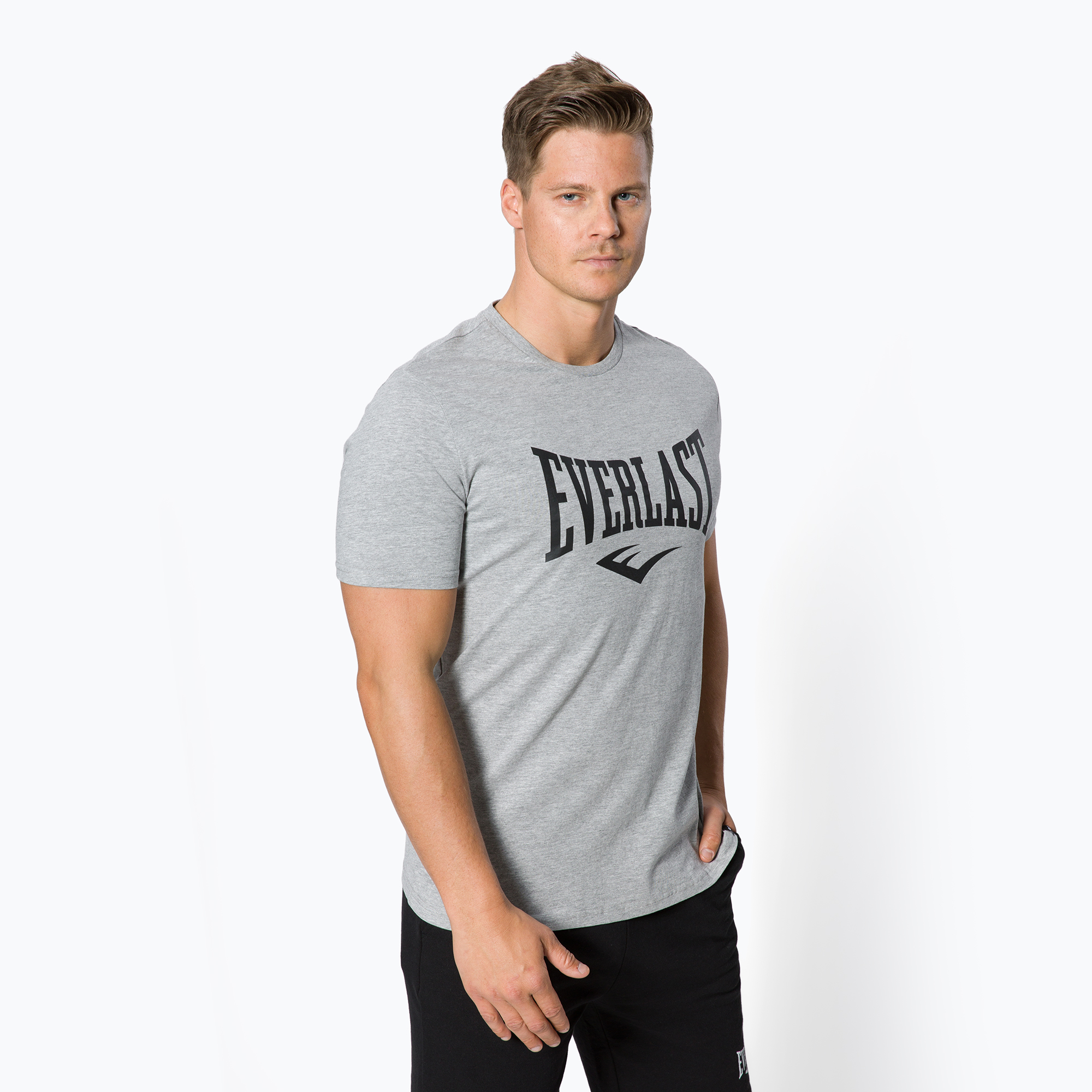 31%-kal olcsóbban.  Férfi EVERLAST póló Russel szürke 807581-60. Méret: XL