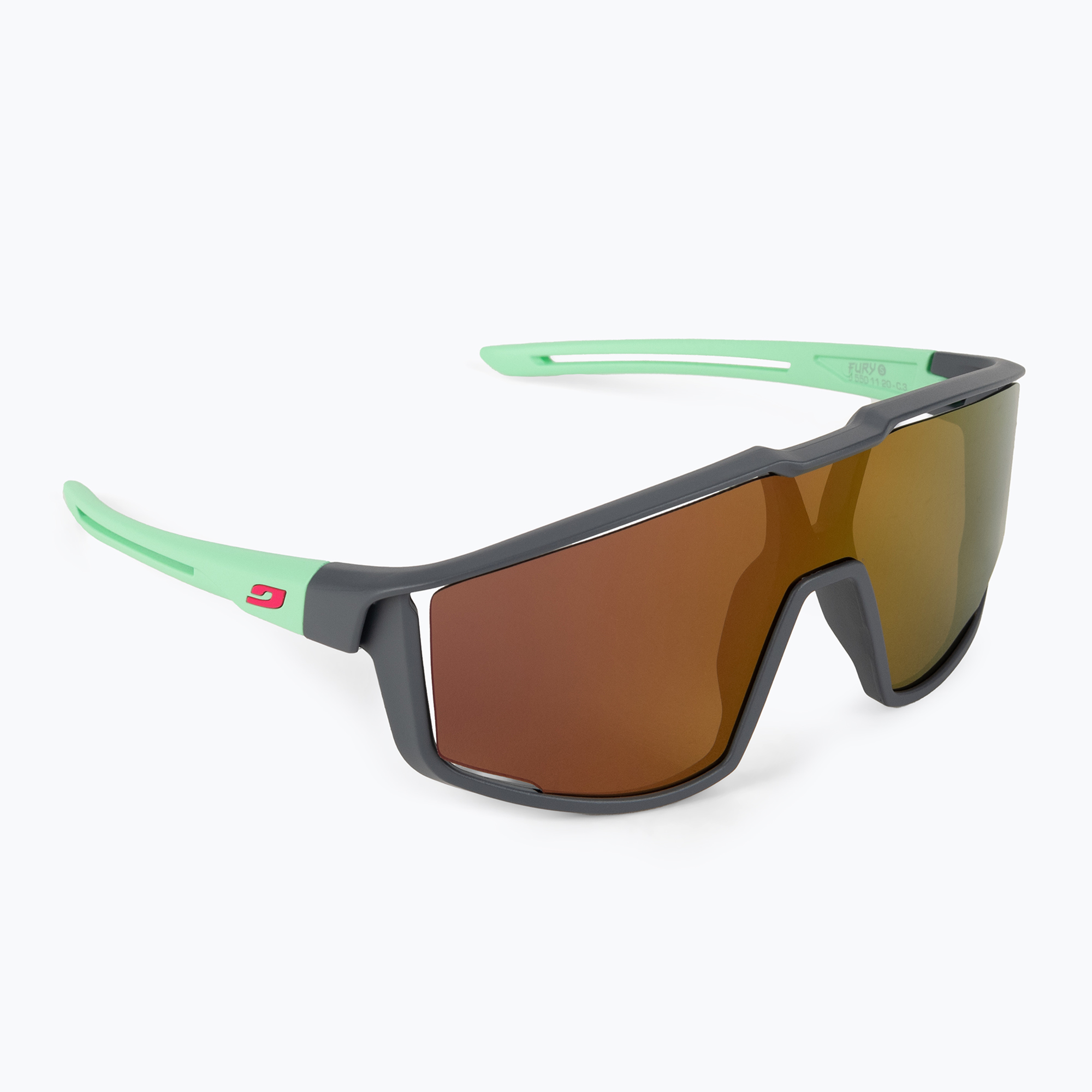 19%-kal olcsóbban.  Julbo Fury S Spectron 3 matt szürke/menta gyermek kerékpáros szemüveg. Méret: OS