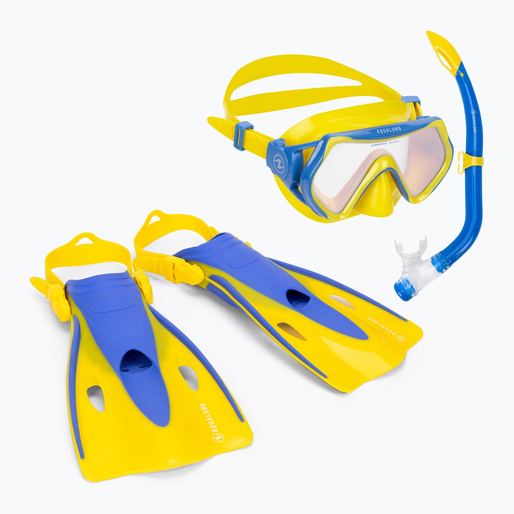 15%-kal olcsóbban.  Aqualung Gyermek Snorkelling Hero szett sárga és kék SV1160740SM. Méret: S-M