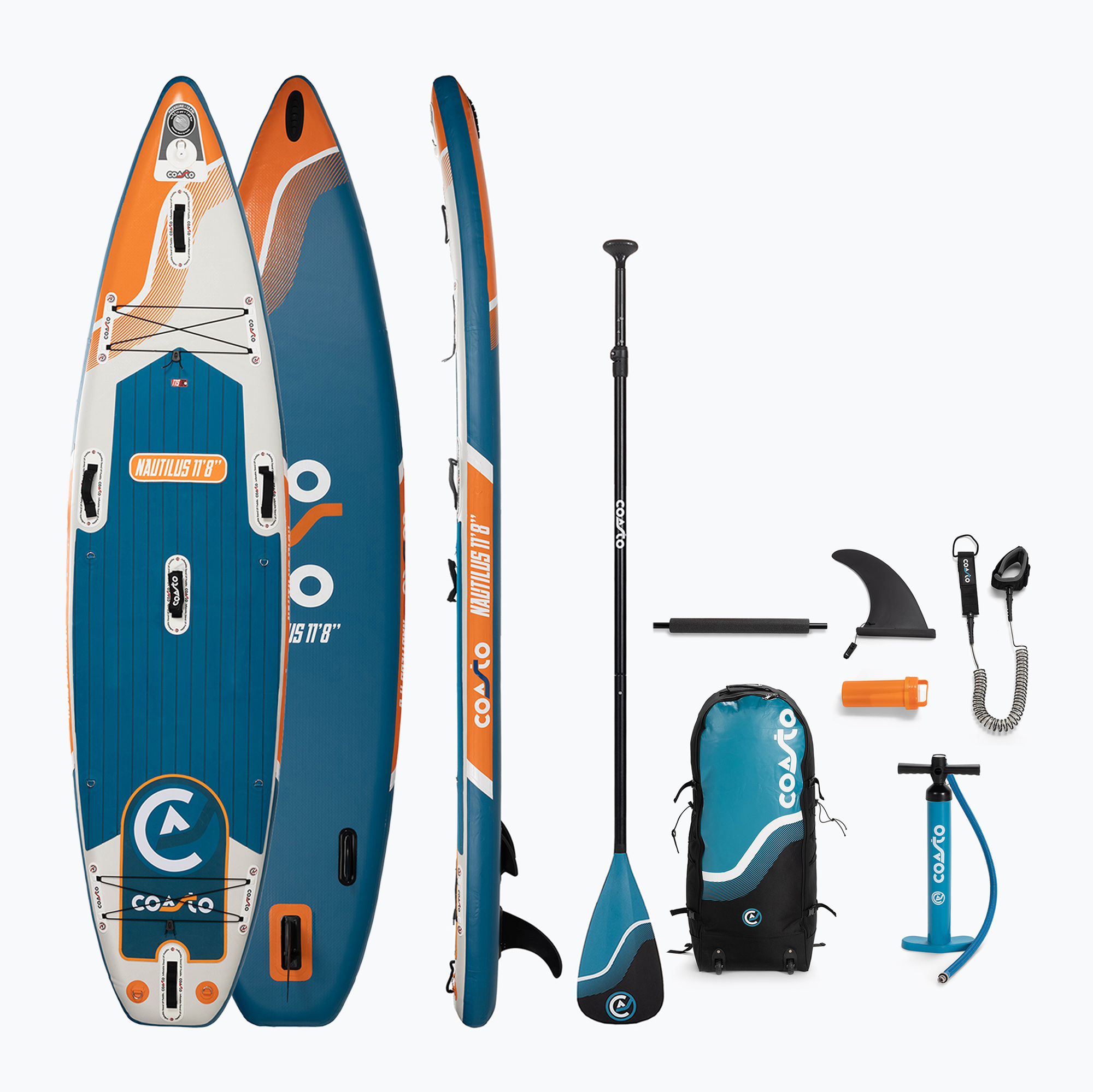 33%-kal olcsóbban.  SUP Coasto Nautilus 11'8'' kék PB-CNAU118B. Méret: 11'8'' x 34'' x 6''