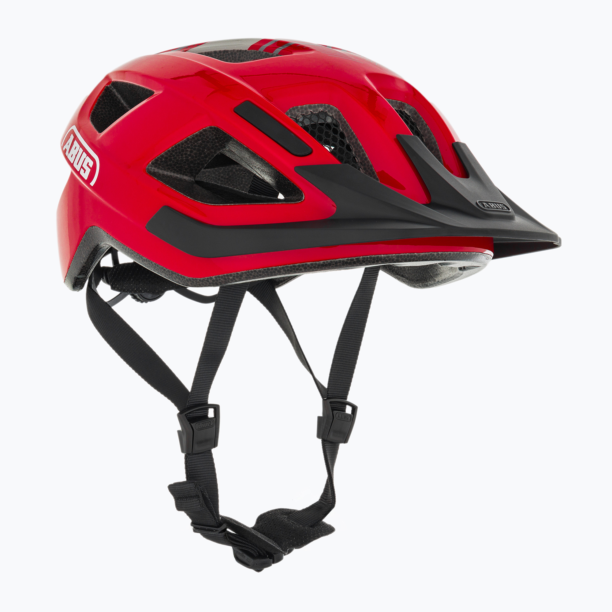 15%-kal olcsóbban.  ABUS kerékpáros sisak Aduro 3.0 kékpiros. Méret: 52-58 cm (M)
