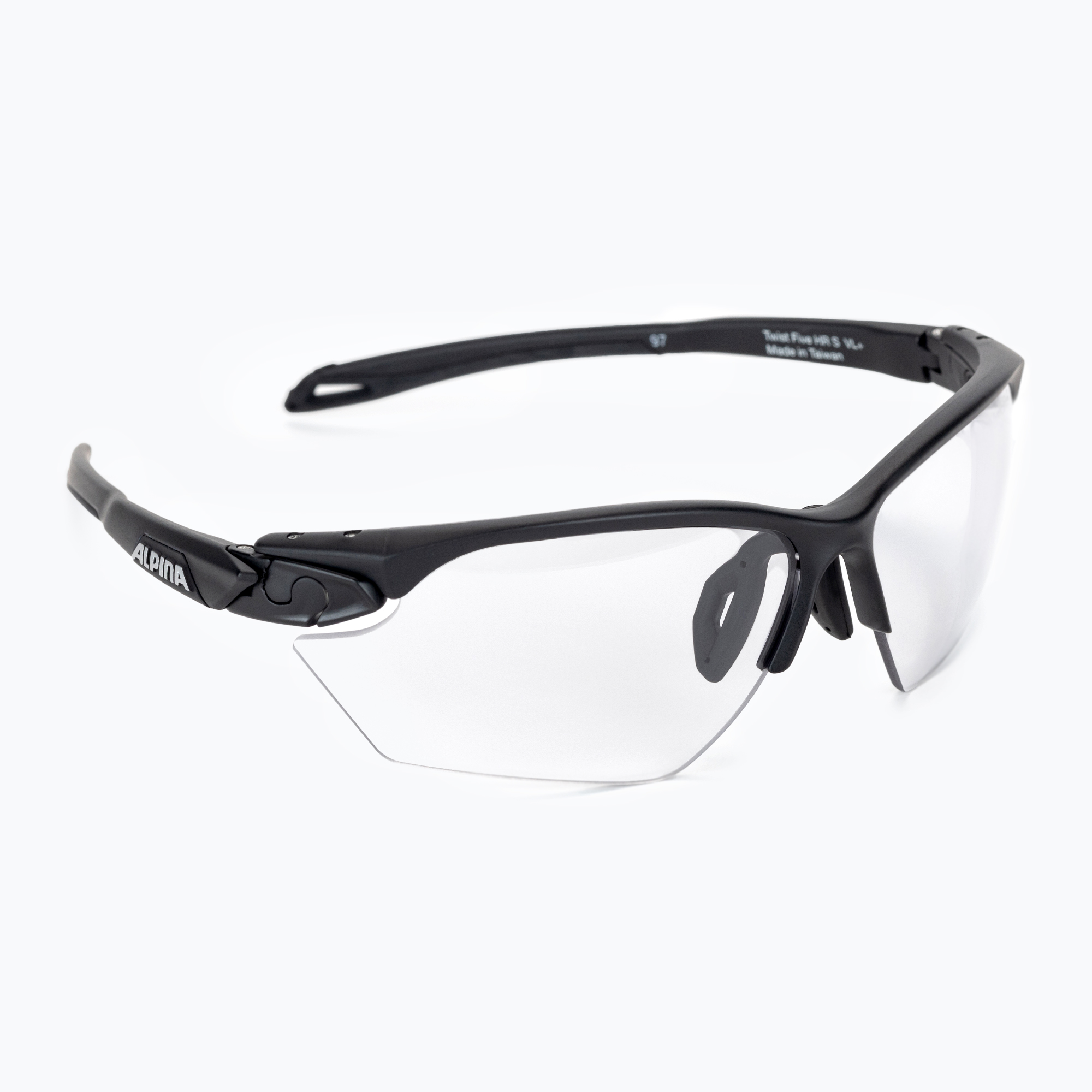 Kerékpáros szemüveg Alpina Twist Five Hr S V black matte/black. Méret: OS