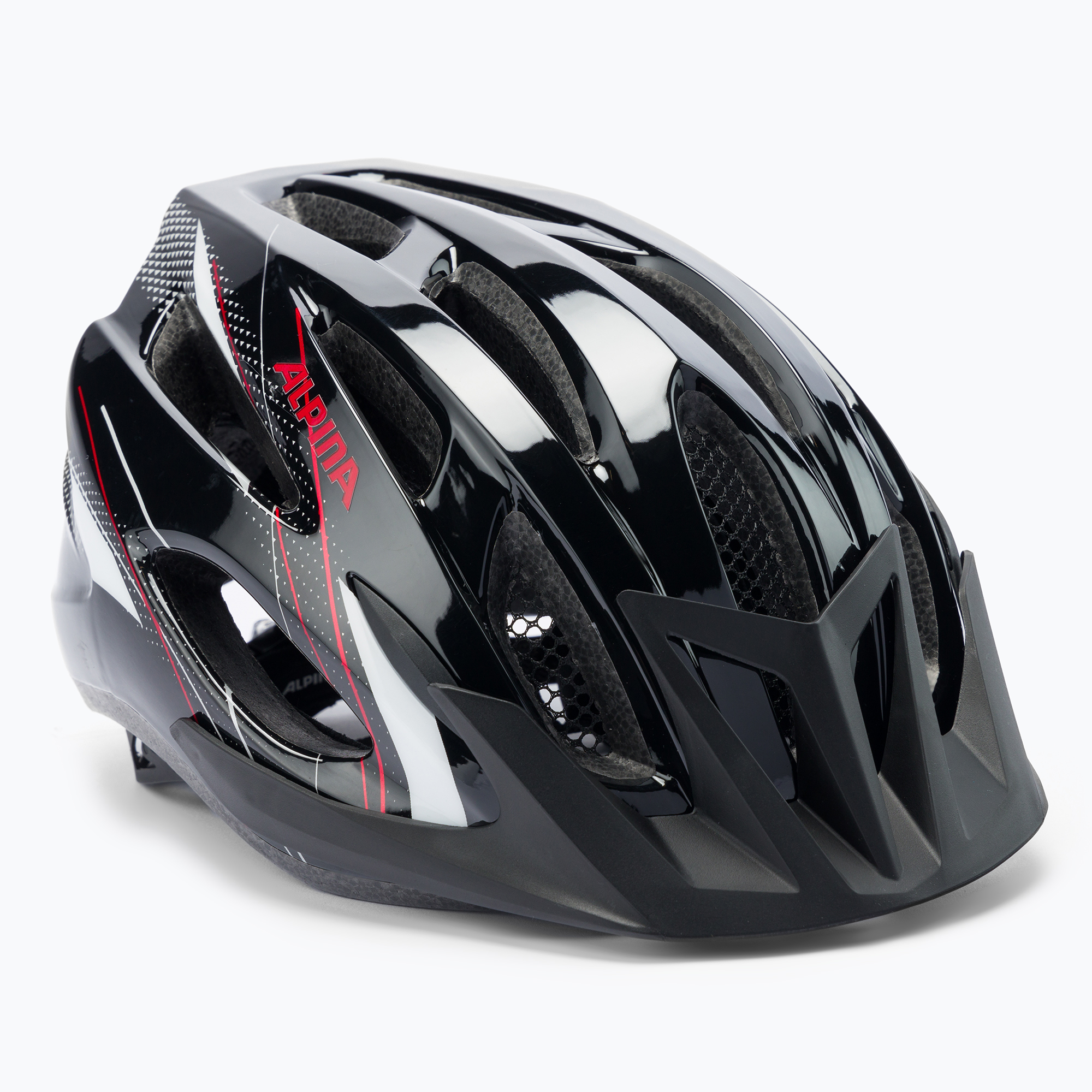 18%-kal olcsóbban.  Kerékpáros sisak Alpina MTB 17 black/white/red. Méret: 58-61 cm