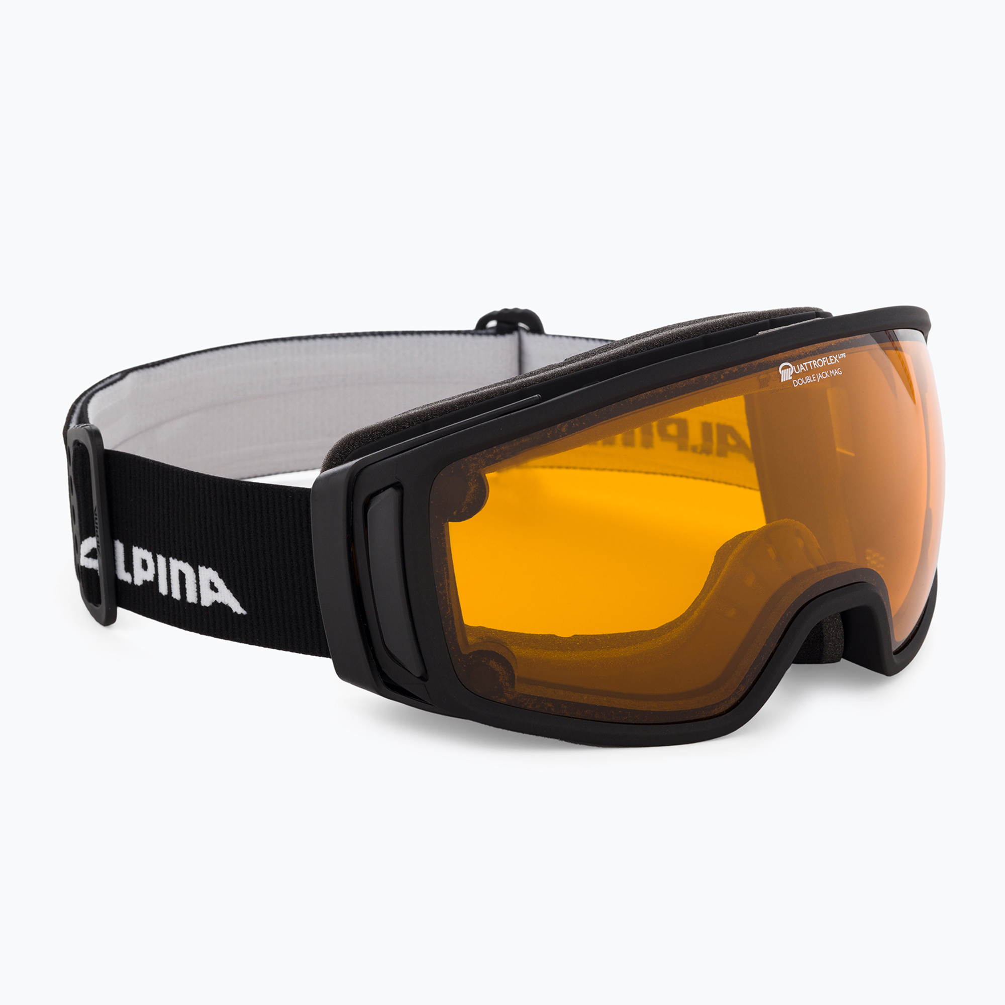 25%-kal olcsóbban.  Síszemüveg Alpina Double Jack Mag Q-Lite black matt/mirror black. Méret: M