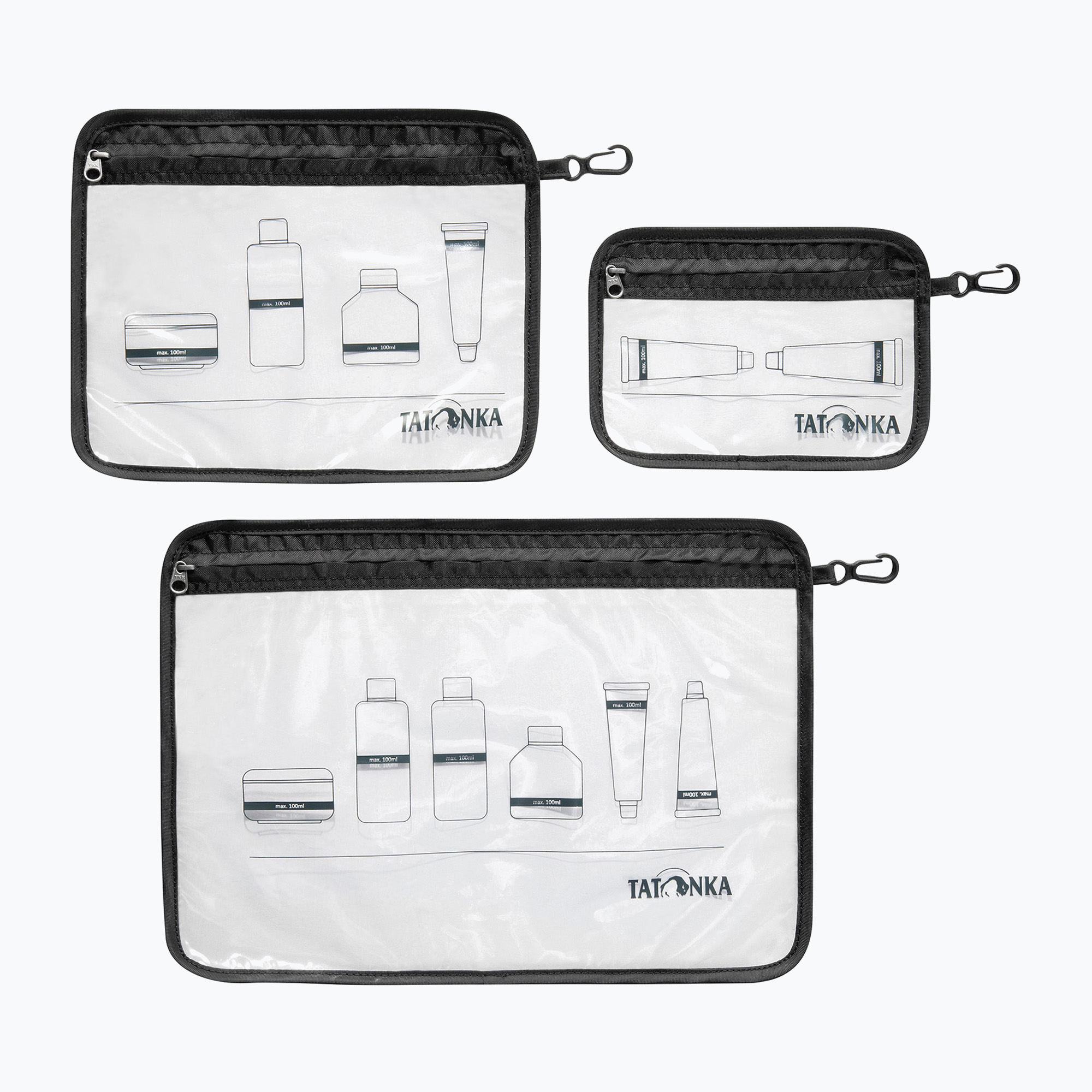 15%-kal olcsóbban.  Tatonka Zip Flight Bag utazásszervező táska 3 db fekete. Méret: OS