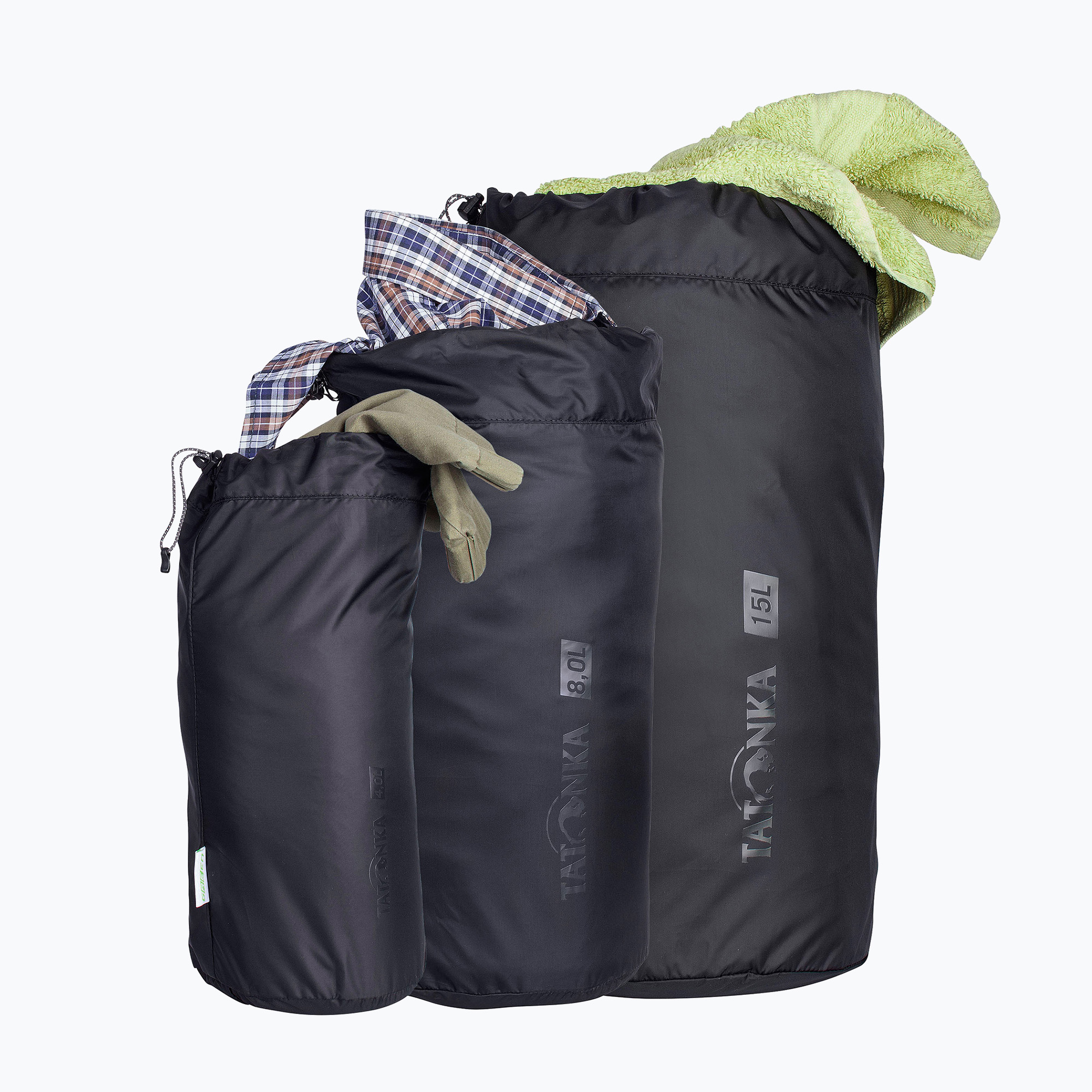 15%-kal olcsóbban.  Tatonka Stuff Bag szett III 3 db fekete. Méret: OS
