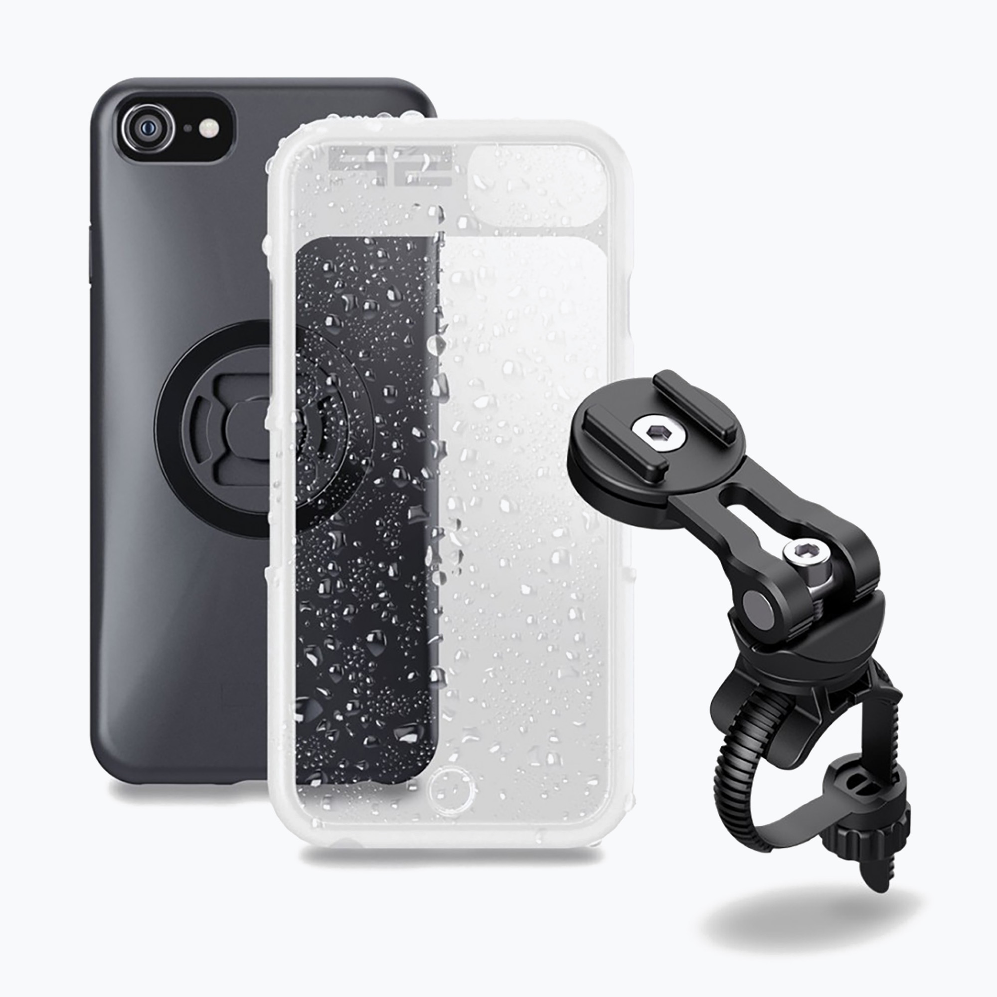 20%-kal olcsóbban.  Kerékpártartó SP CONNECT Bundle II iPhone 8 / 7 / 6s / 6 fekete 54436. Méret: OS