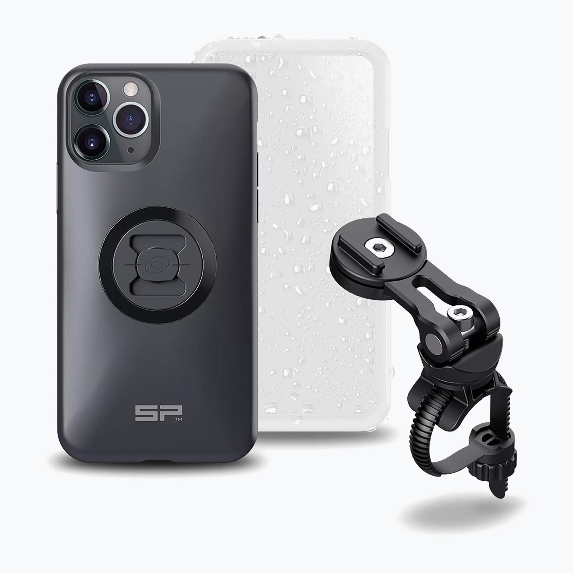 37%-kal olcsóbban.  Kerékpáros telefontartó SP CONNECT Bike Bundle II Iphone 11 Pro / XS / X fekete 54422. Méret: OS