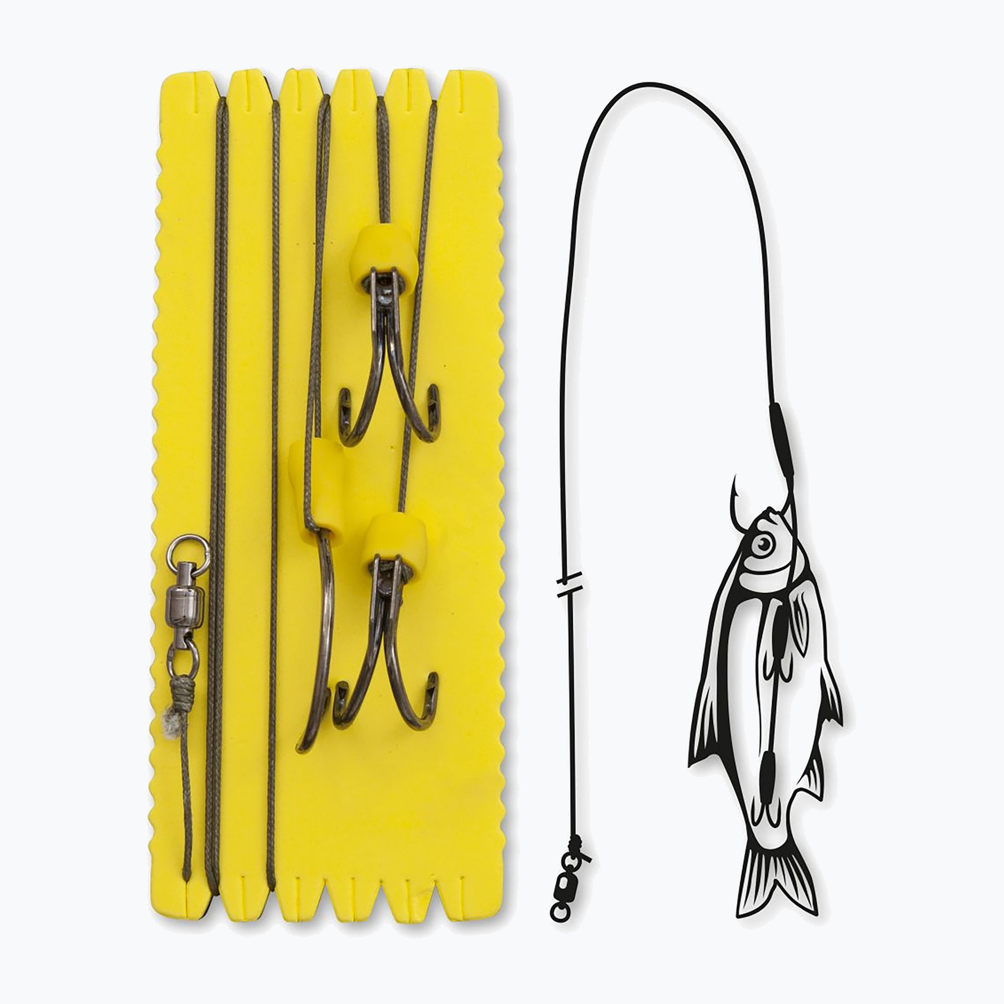 Harcsa előke Black Cat Set Big Bait Ghost 1.40m 1db barna 4336120. Méret: 100 kg (8/0)