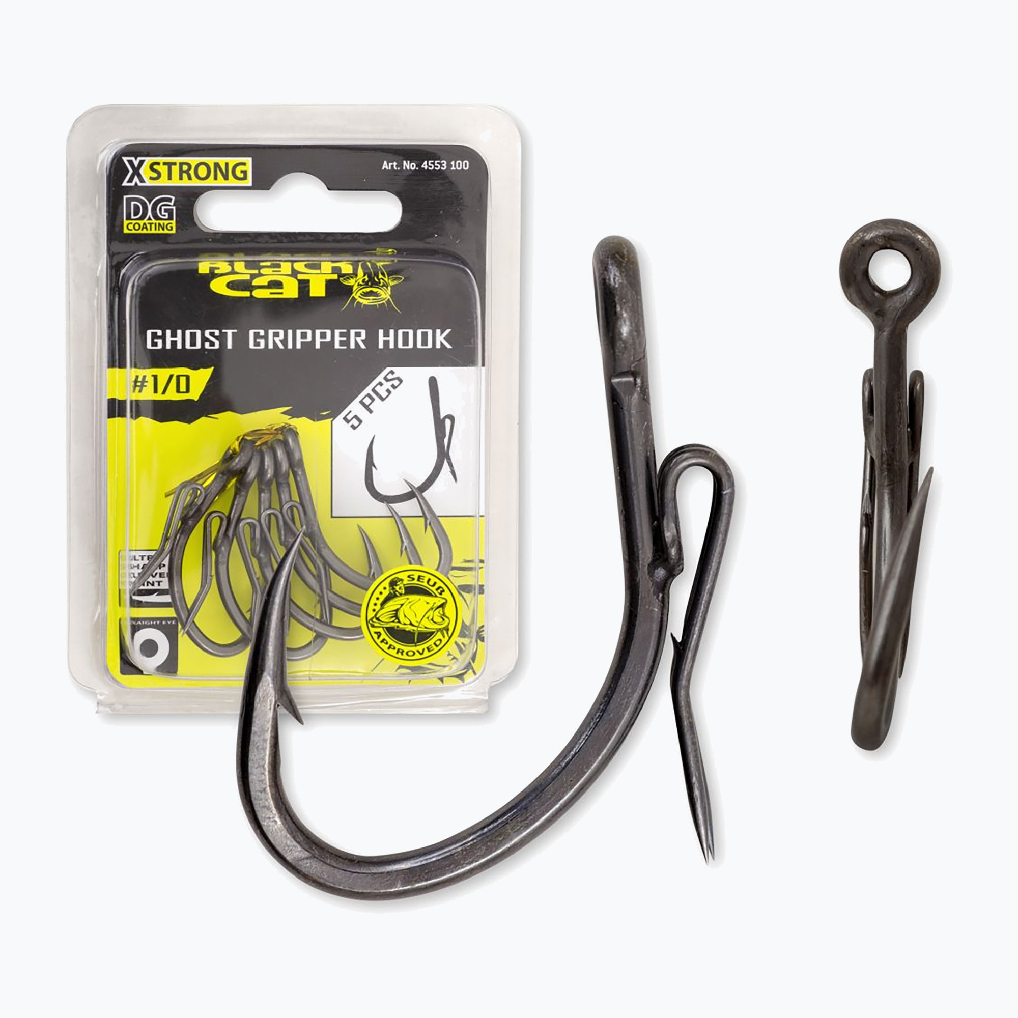 11%-kal olcsóbban.  Black Cat Gripper Ghost Hooks DG bevonat 5db fekete 4553100. Méret: 3/0