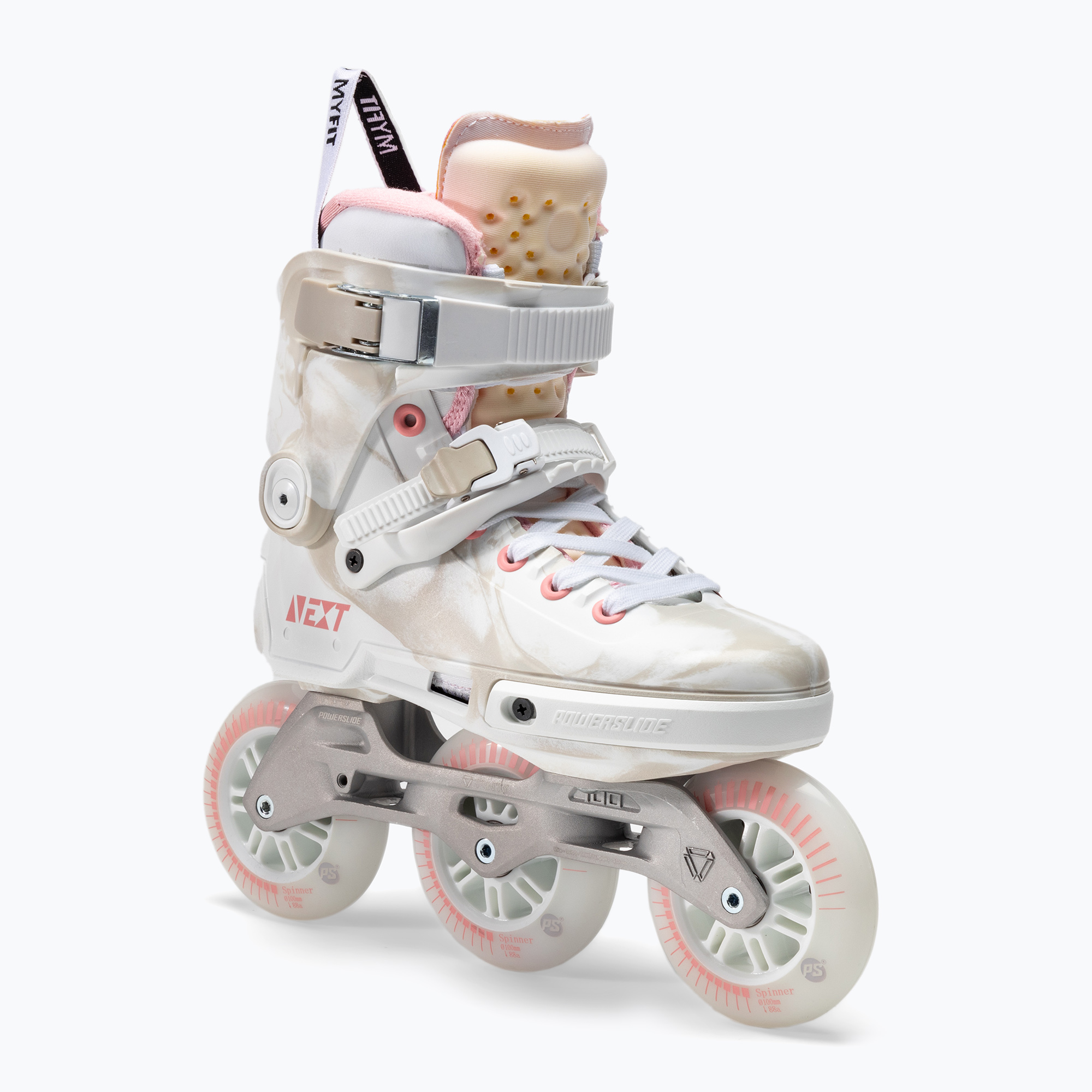 29%-kal olcsóbban.  Női korcsolya Powerslide Next Marble 100 rózsaszín 908405. Méret: 36-37 EU