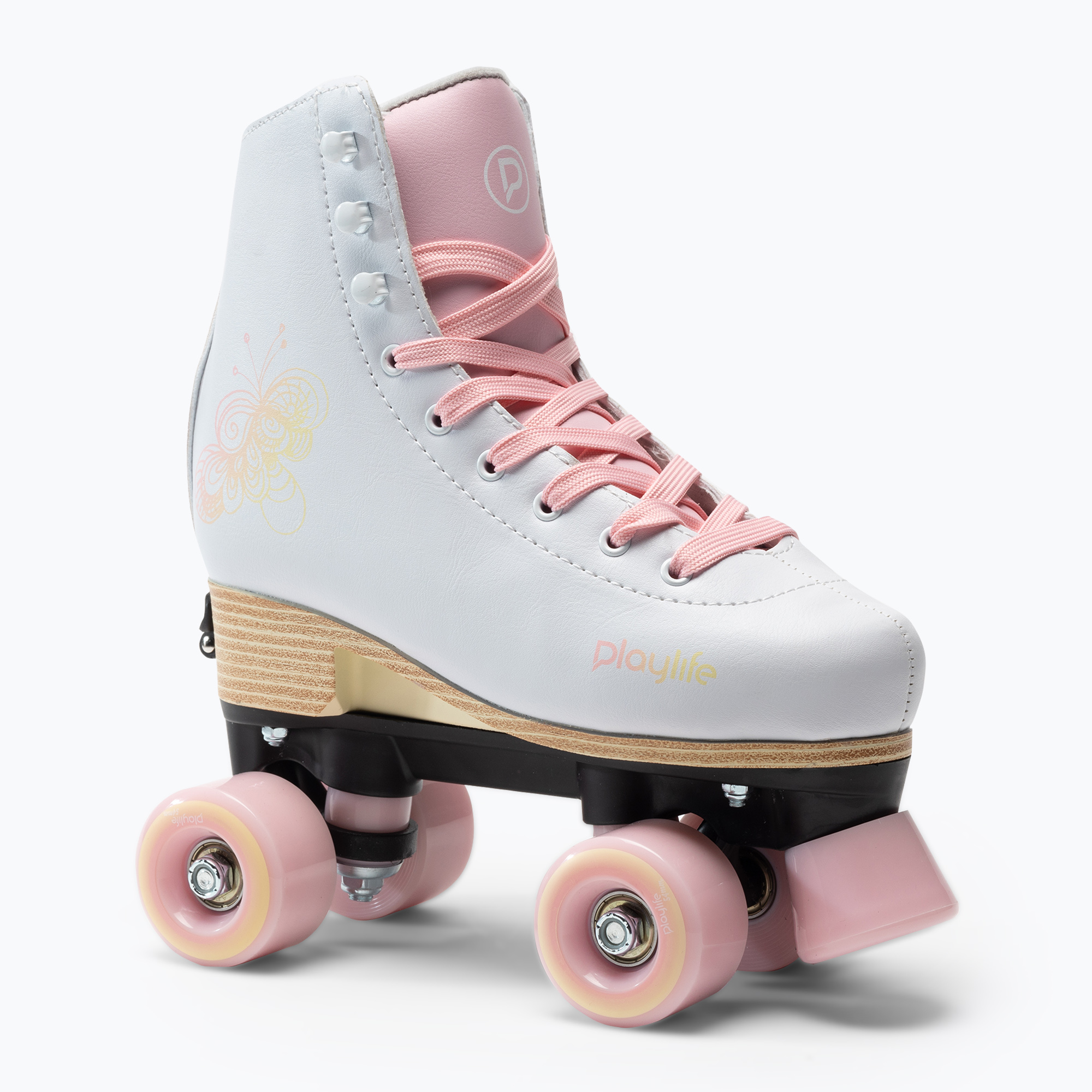 15%-kal olcsóbban.  Playlife Classic gyermek görkorcsolya adj. fehér/rózsaszín 880329. Méret: 39-42 EU