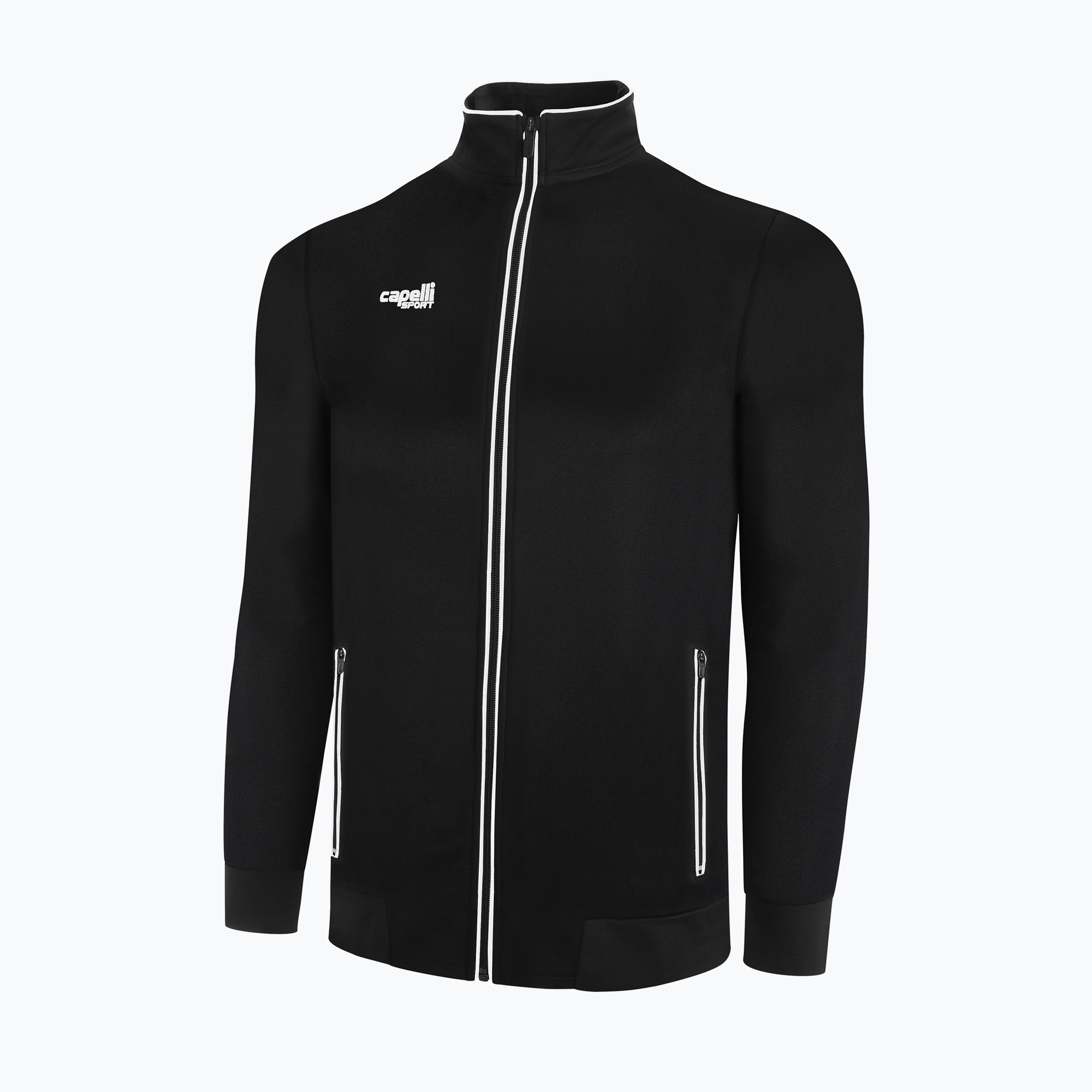 15%-kal olcsóbban.  Capelli Basics Youth Training fekete/fehér gyermek focis melegítő pulóver. Méret: M