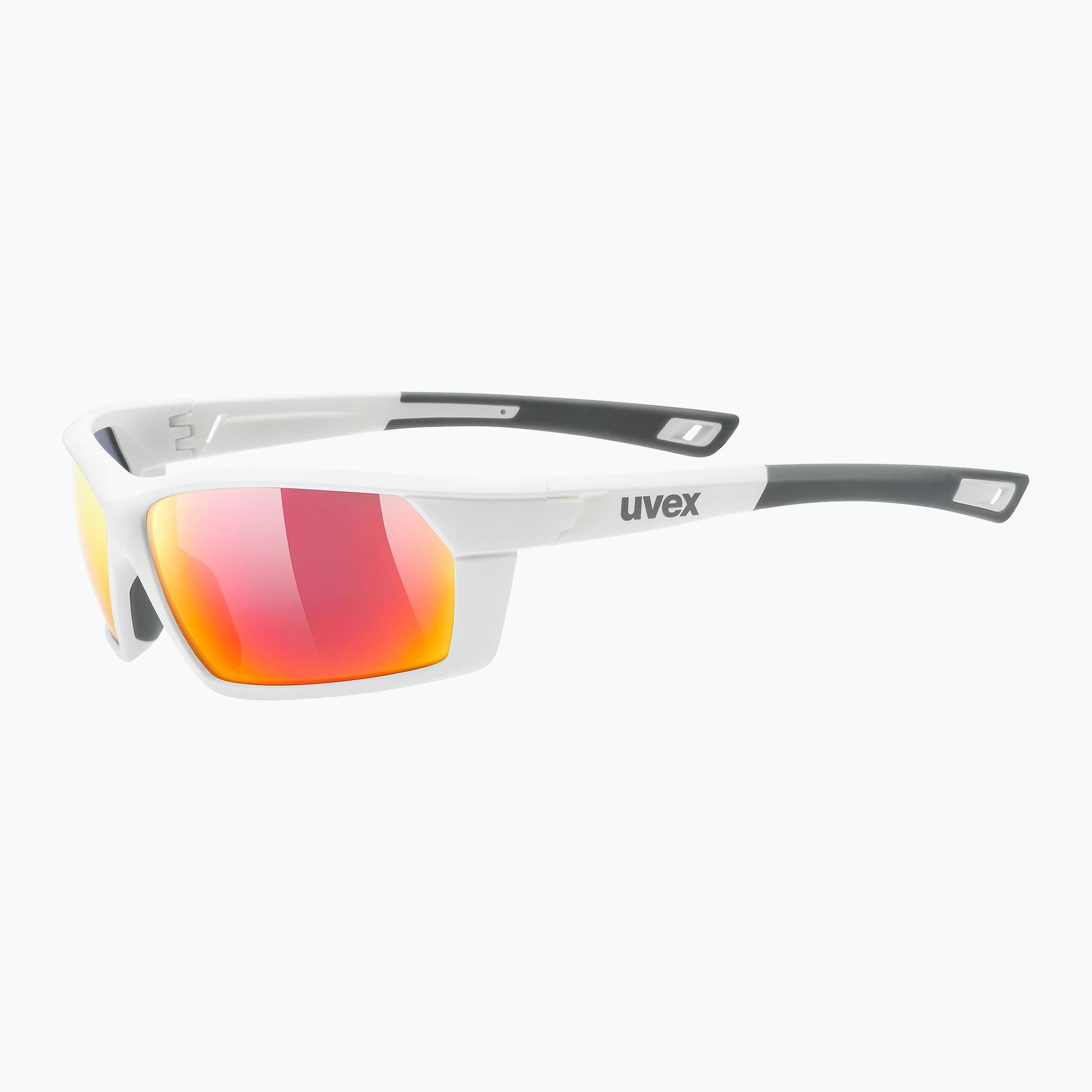 15%-kal olcsóbban.  UVEX Sportstyle 225 fehér matt/tükörvörös napszemüveg. Méret: OS