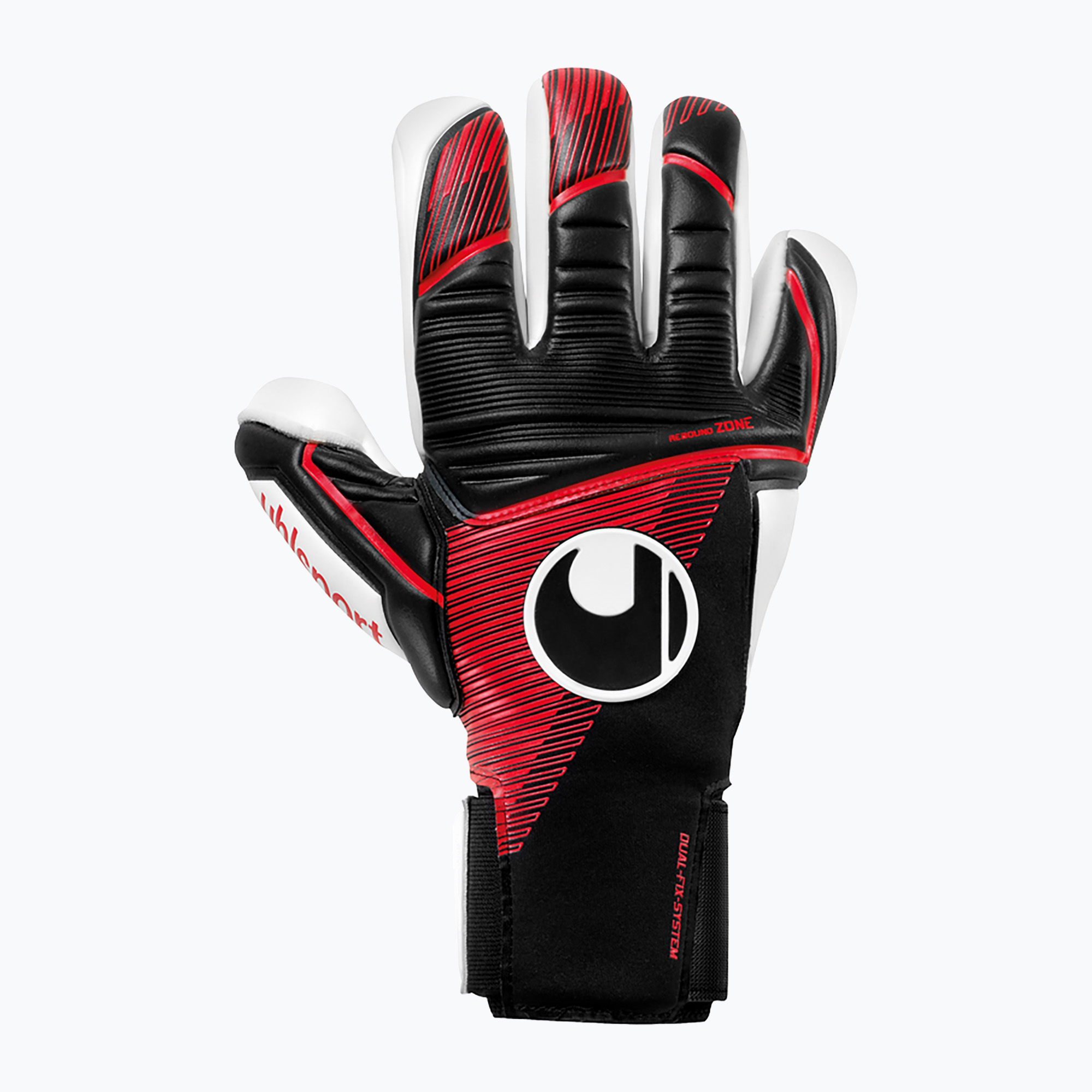 15%-kal olcsóbban.  Gyermek kapuskesztyű uhlsport Powerline Absolutgrip Finger Surround fekete/piros/fehér. Méret: 8