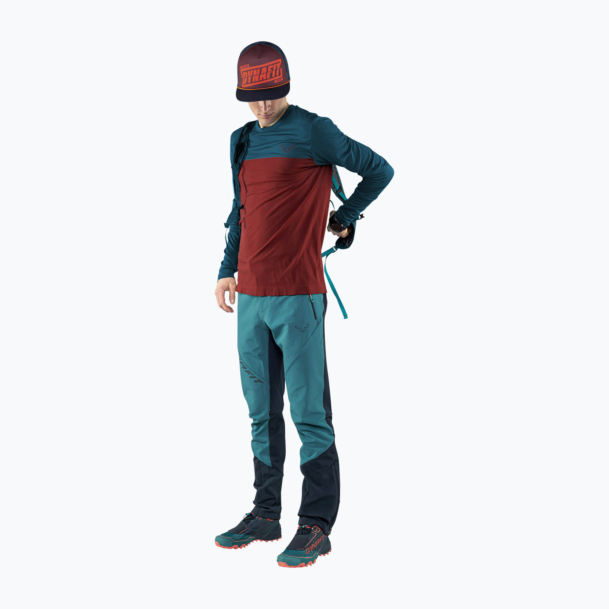 19%-kal olcsóbban.  Férfi DYNAFIT Traverse S-Tech túrázó póló bordó 08-0000071606. Méret: XS-S
