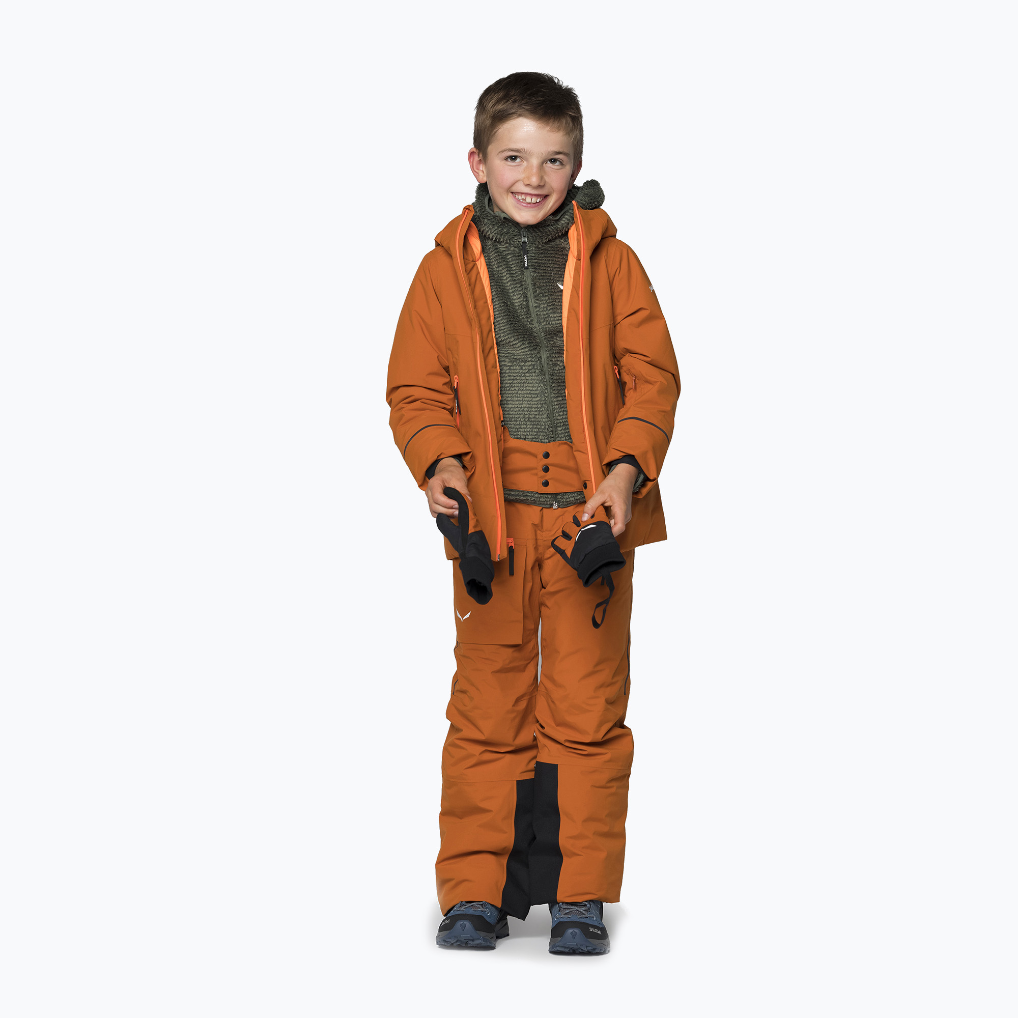 18%-kal olcsóbban.  Salewa gyermek membrános nadrág Sella Ptx/Twr narancssárga 00-0000028497. Méret: 140