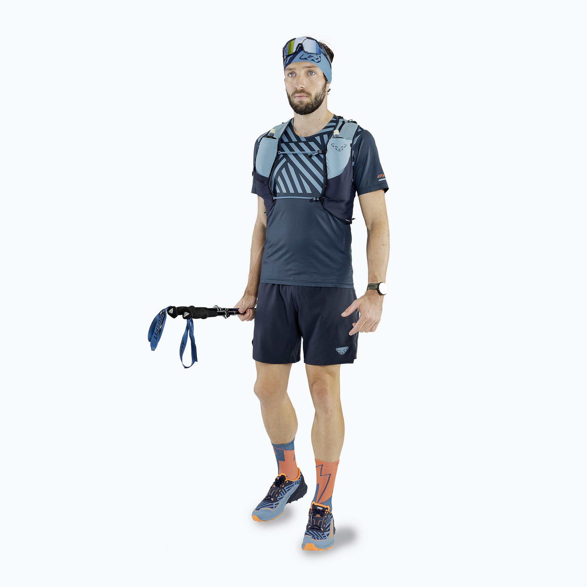 15%-kal olcsóbban.  Férfi futónadrág DYNAFIT Alpine blueberry/storm blue