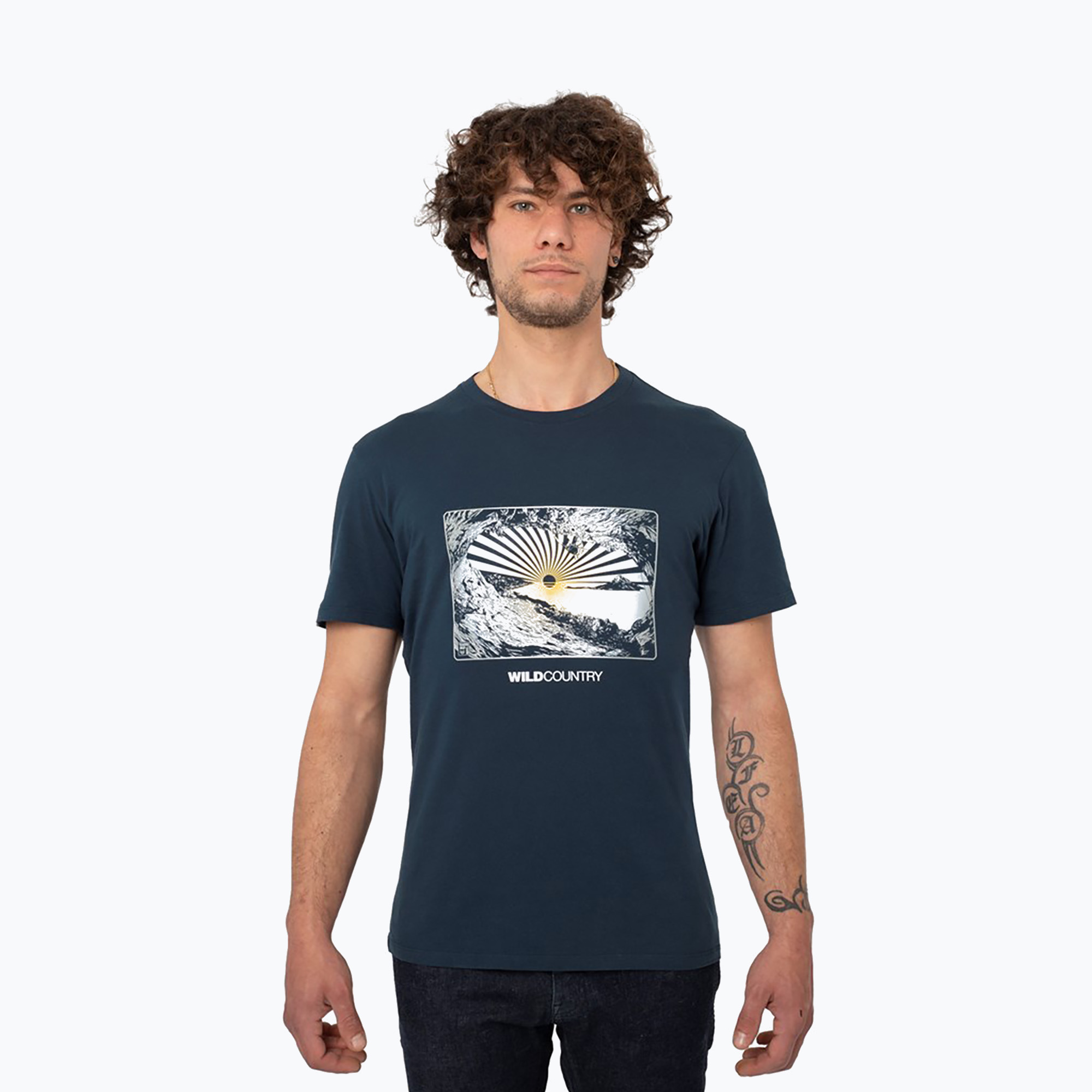 15%-kal olcsóbban.  Férfi Wild Country Flow hegymászó póló navy színben. Méret: M