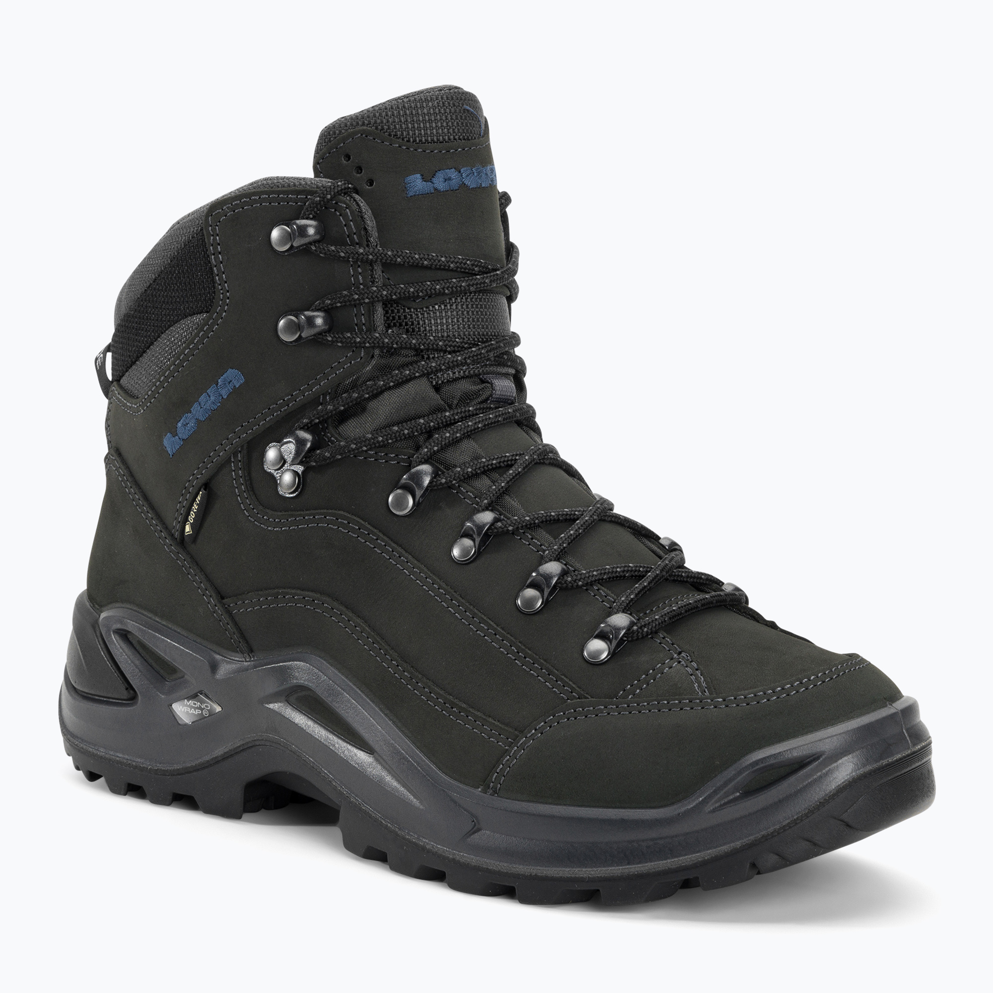 24%-kal olcsóbban.  Cipő LOWA Renegade GTX Mid anthrazit/stahlblau. Méret: 44.5 EU