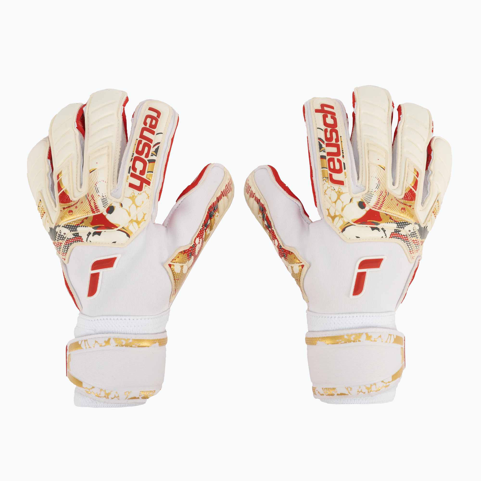 15%-kal olcsóbban.  Reusch Attrakt Gold X GluePrint kapuskesztyű fehér 5370975-1011. Méret: 9.5