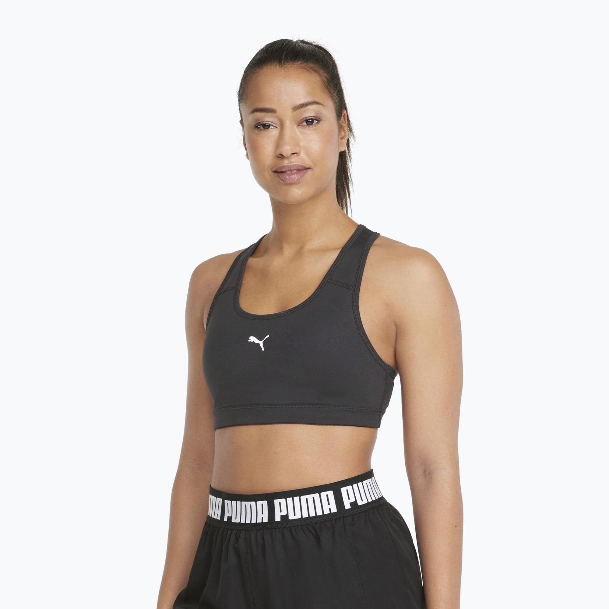 37%-kal olcsóbban.  PUMA Mid Impact 4Keeps Graphic PM fitneszmelltartó fekete 520306 06. Méret: XL