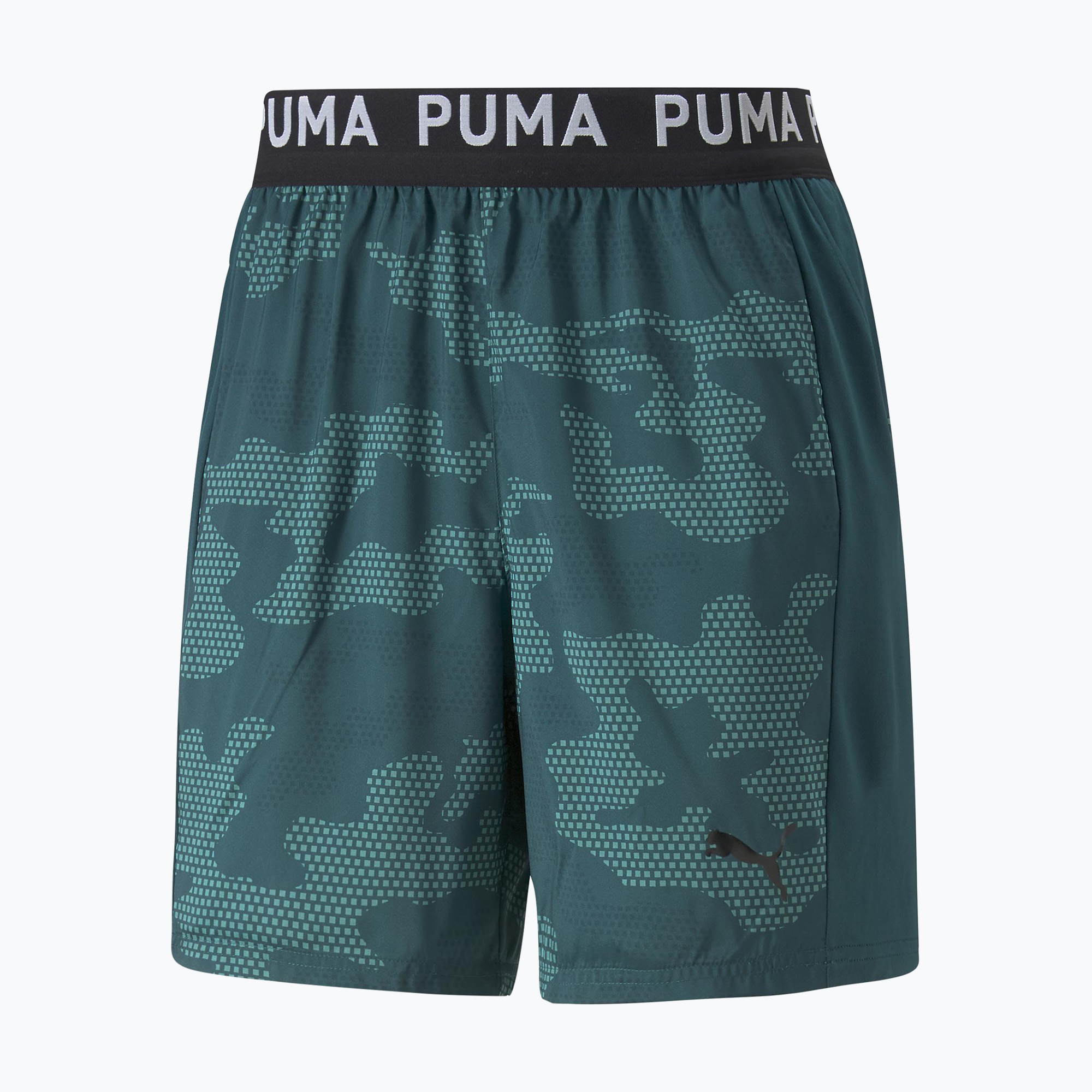 38%-kal olcsóbban.  Férfi edzőnadrág PUMA Train Off Season AOP Woven 7" zöld 52235924. Méret: S