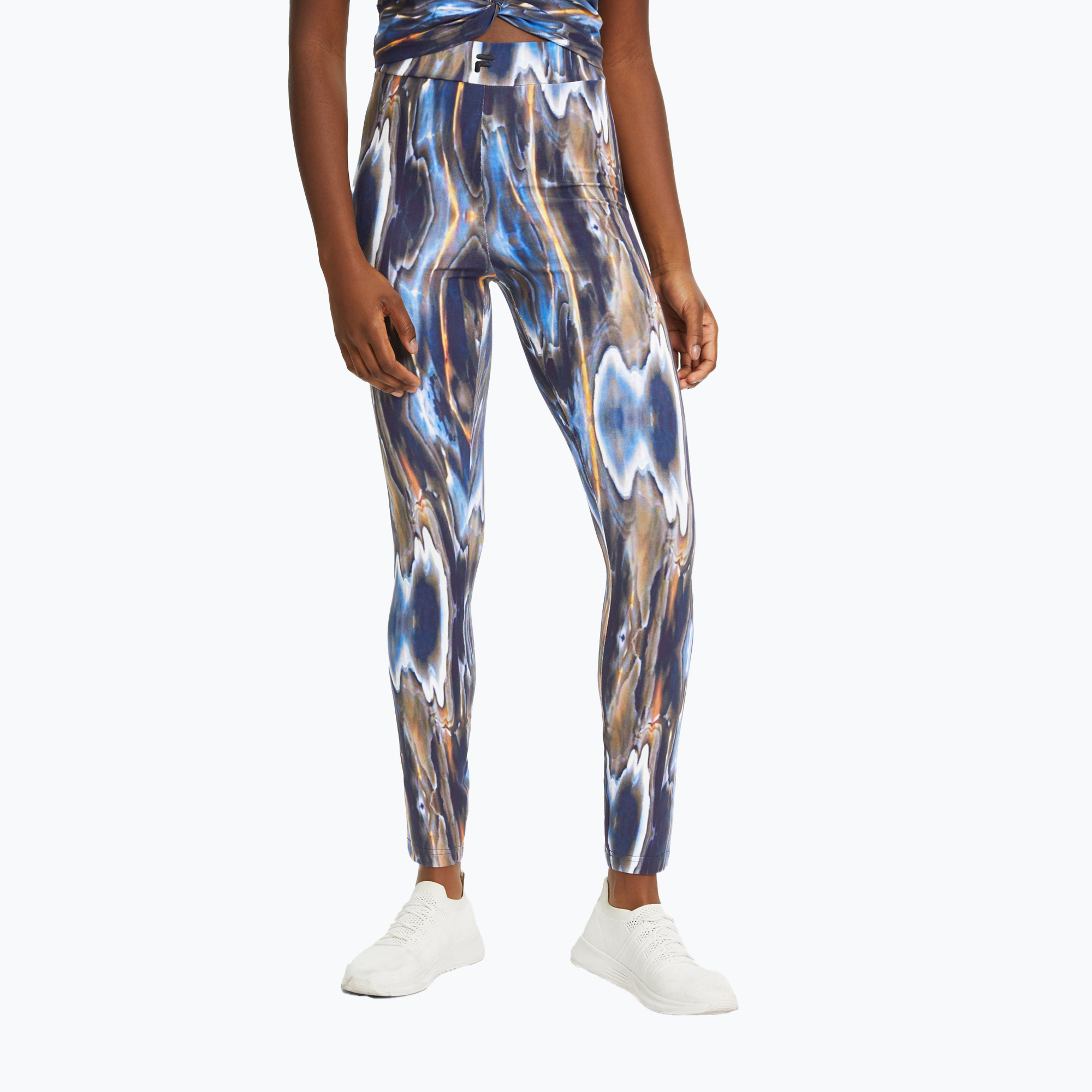 36%-kal olcsóbban.  FILA női leggings Clamart AOP High Waist kék olvadó aop