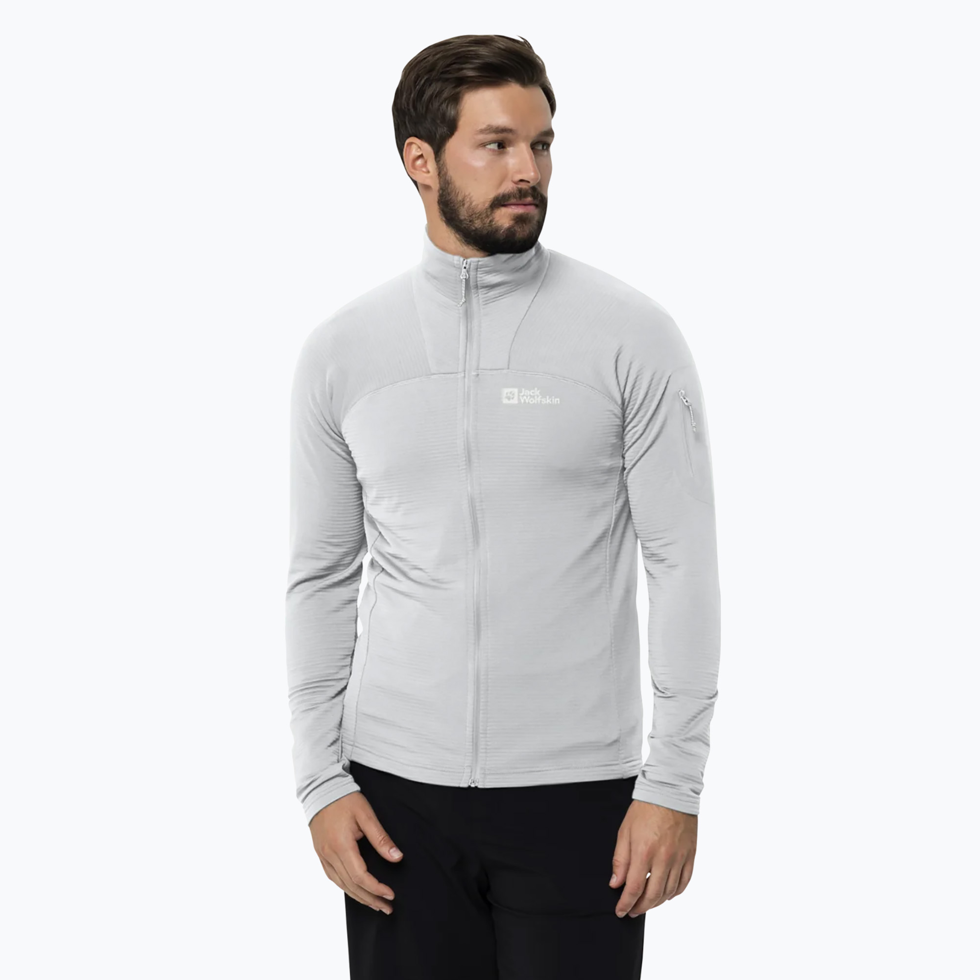 15%-kal olcsóbban.  Jack Wolfskin férfi trekking pulóver Prelight FZ hűvös szürke. Méret: L