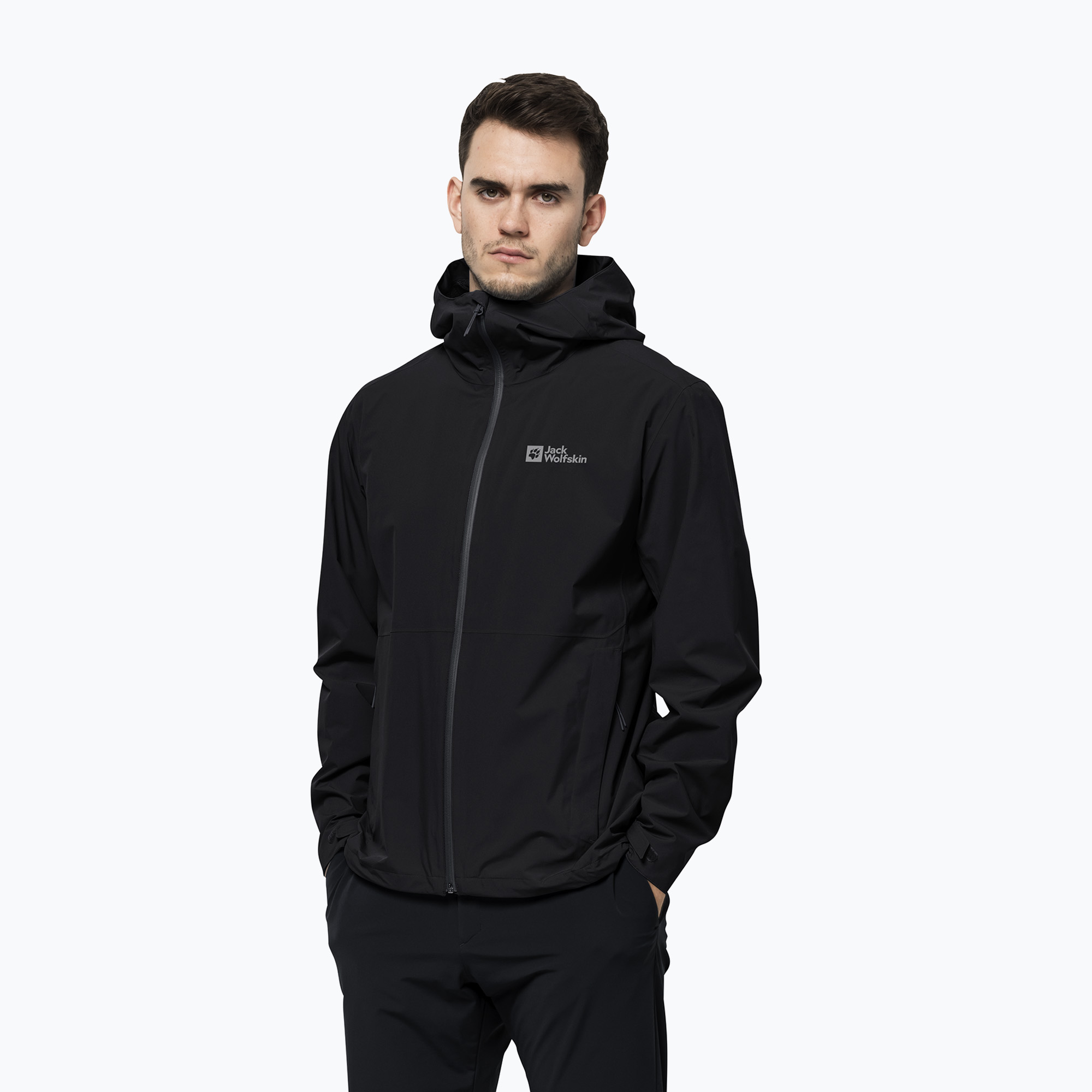 28%-kal olcsóbban.  Jack Wolfskin férfi hardshell kabát Pack & Go Shell fekete 1111503_6000. Méret: L