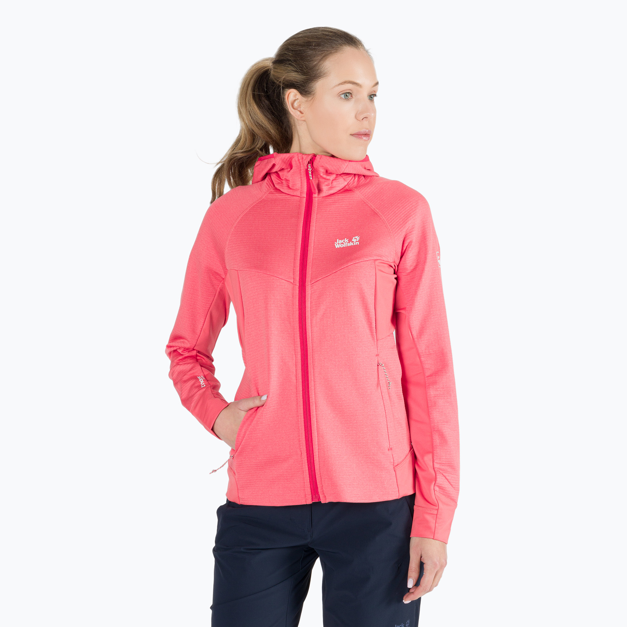 28%-kal olcsóbban.  Jack Wolfskin Hydro Grid női fleece pulóver narancssárga 1709911_2072. Méret: M