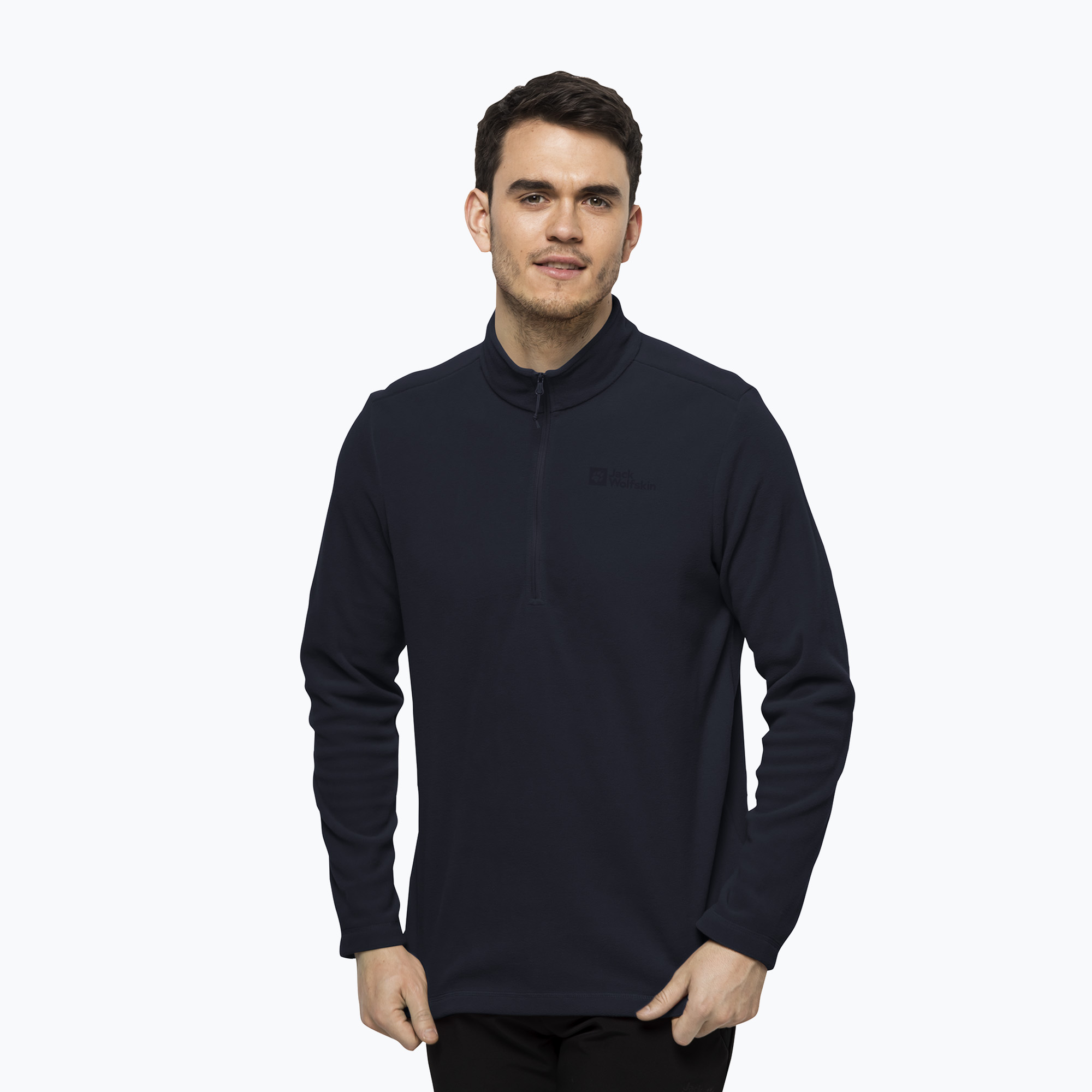 28%-kal olcsóbban.  Jack Wolfskin férfi Taunus HZ fleece pulóver sötétkék 1709522_1010_002. Méret: S