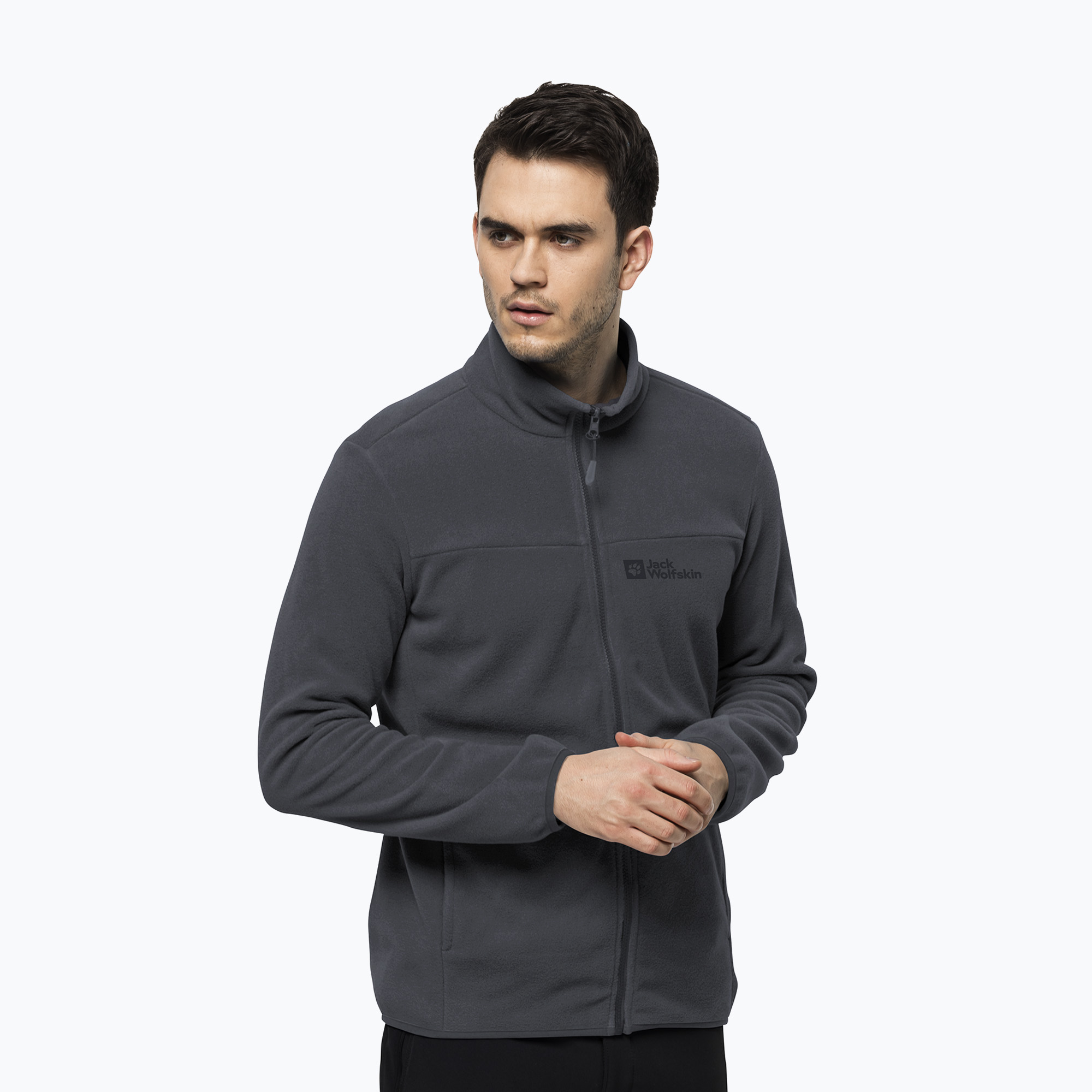 28%-kal olcsóbban.  Jack Wolfskin férfi Beilstein szürke fleece pulóver 1710551. Méret: S