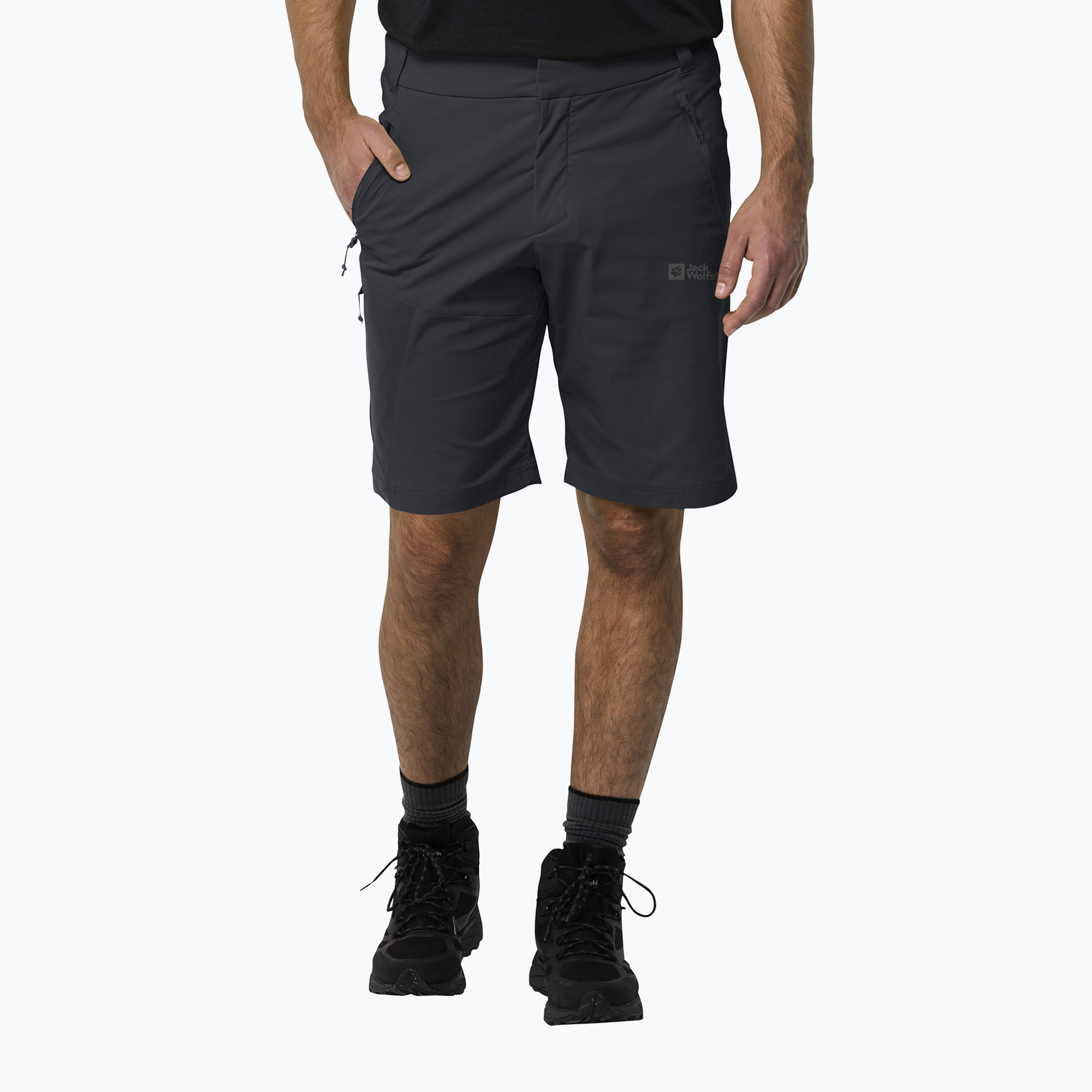35%-kal olcsóbban.  Jack Wolfskin férfi softshell rövidnadrág Glastal fekete 1508231. Méret: 50
