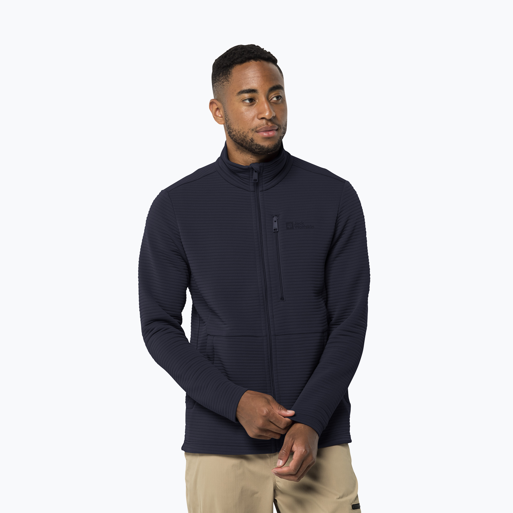 28%-kal olcsóbban.  Jack Wolfskin férfi Modesto trekking pulóver tengerészkék 1706483. Méret: M