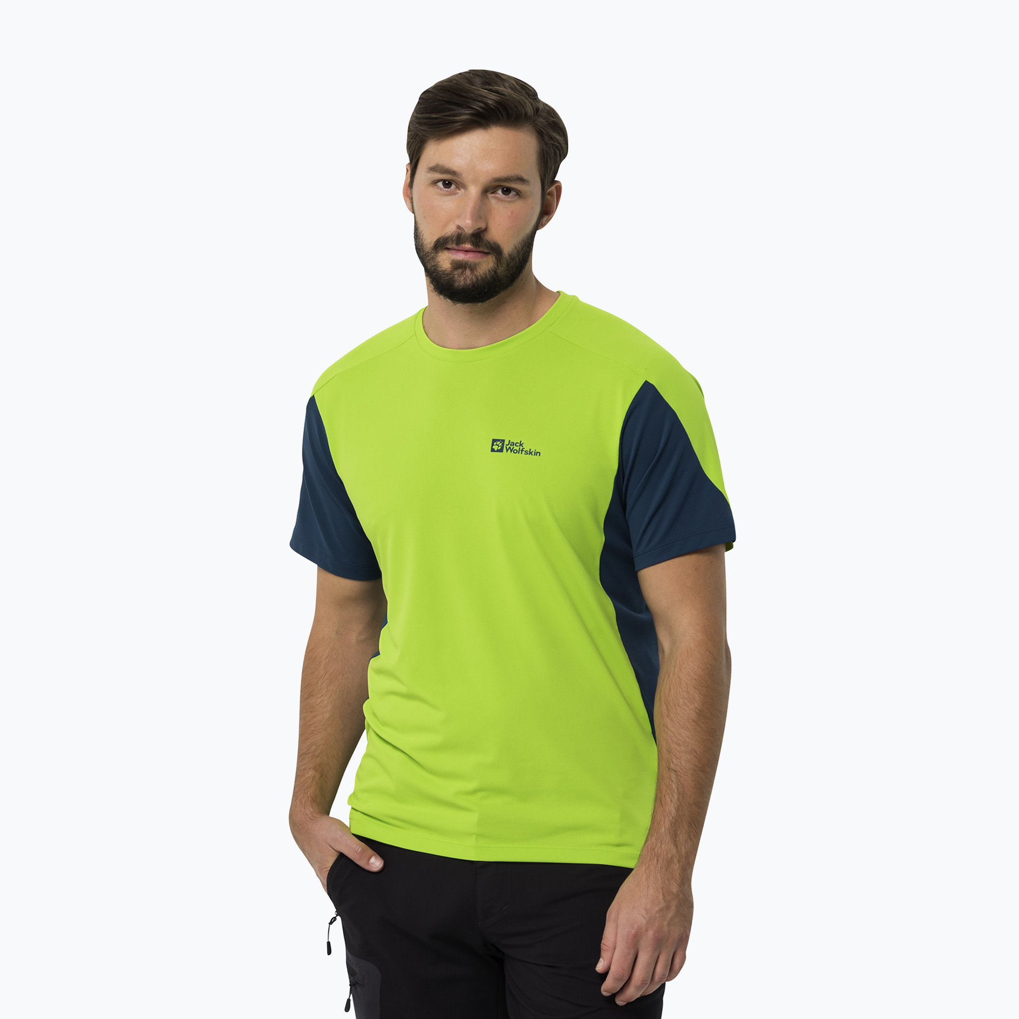28%-kal olcsóbban.  Jack Wolfskin férfi trekking póló Narrows Flesh Green 1807353. Méret: XL