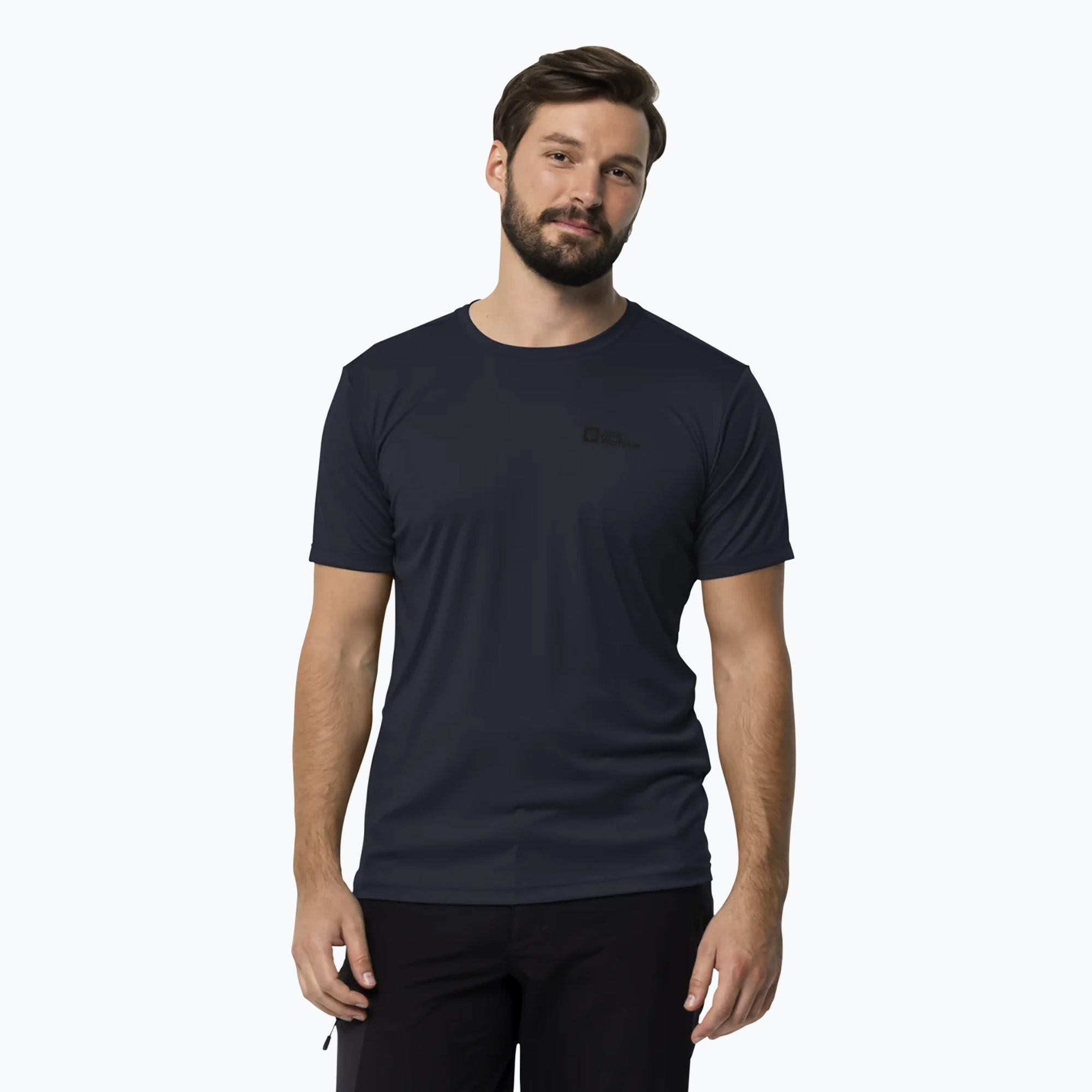 15%-kal olcsóbban.  Jack Wolfskin férfi trekking póló Tech night blue. Méret: XL