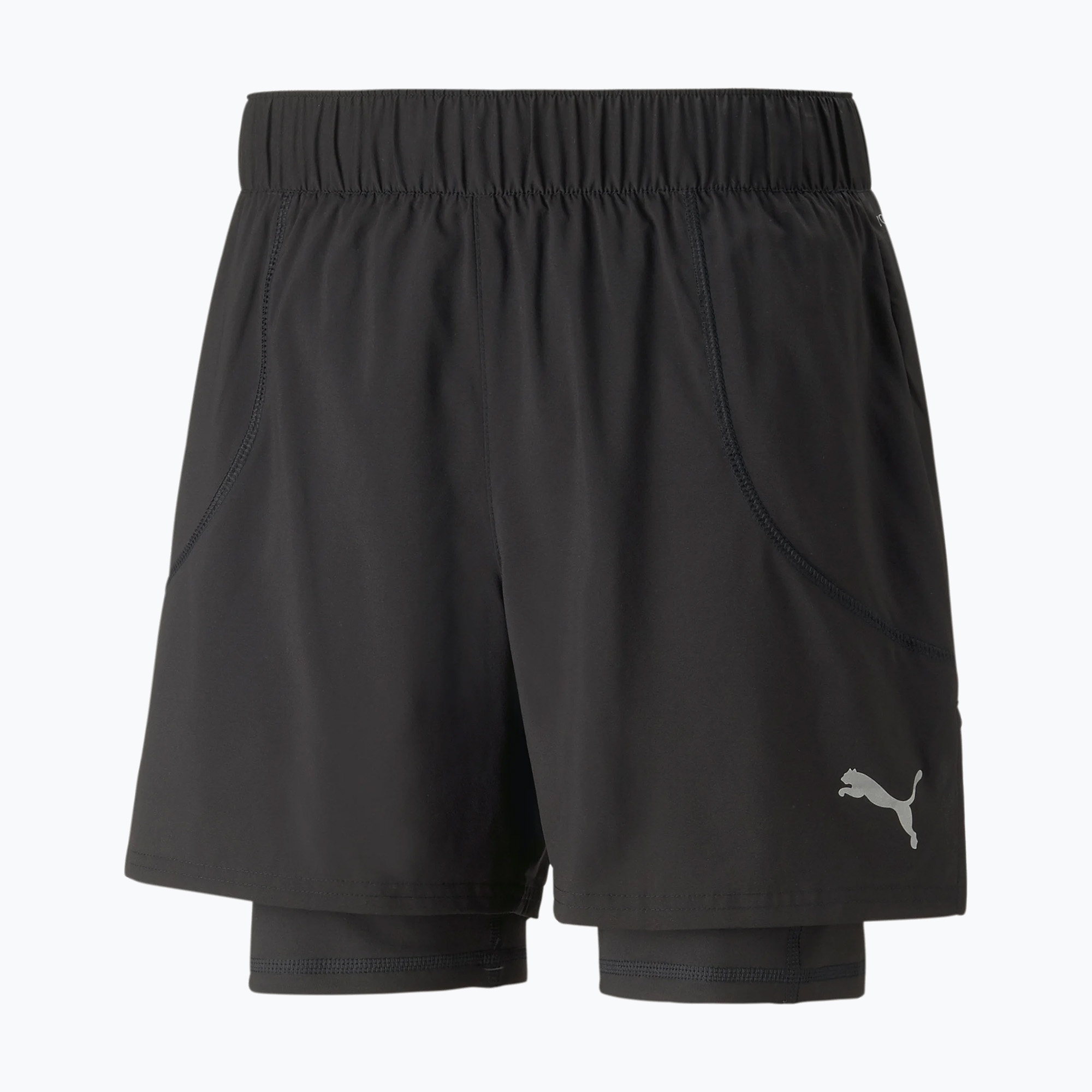 22%-kal olcsóbban.  Férfi PUMA Run 2In1 5" futónadrág fekete 523277 01. Méret: S