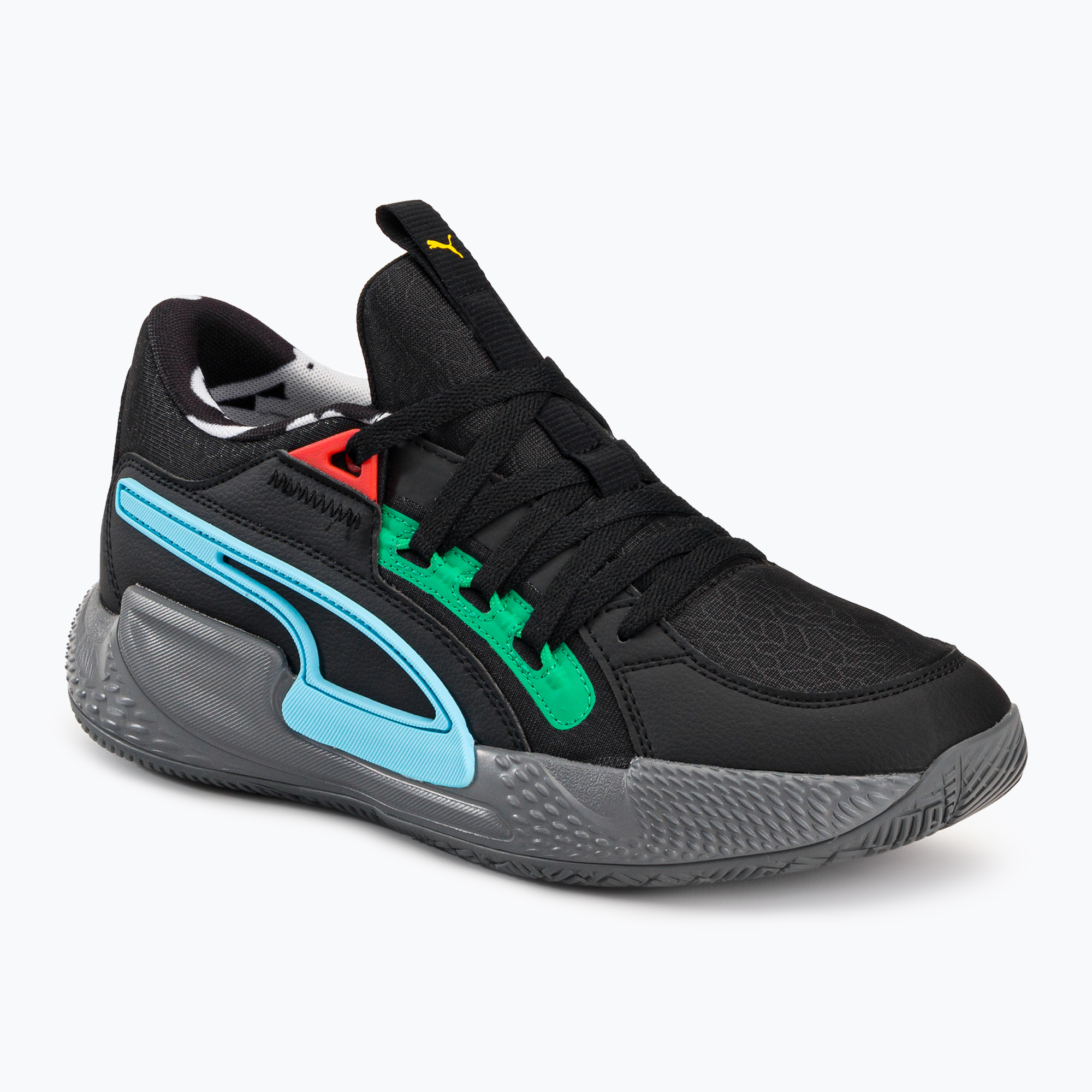 37%-kal olcsóbban.  PUMA Court Rider Chaos Block Party férfi kosárlabda cipő fekete 378265 01. Méret: 40 (6.5 UK)