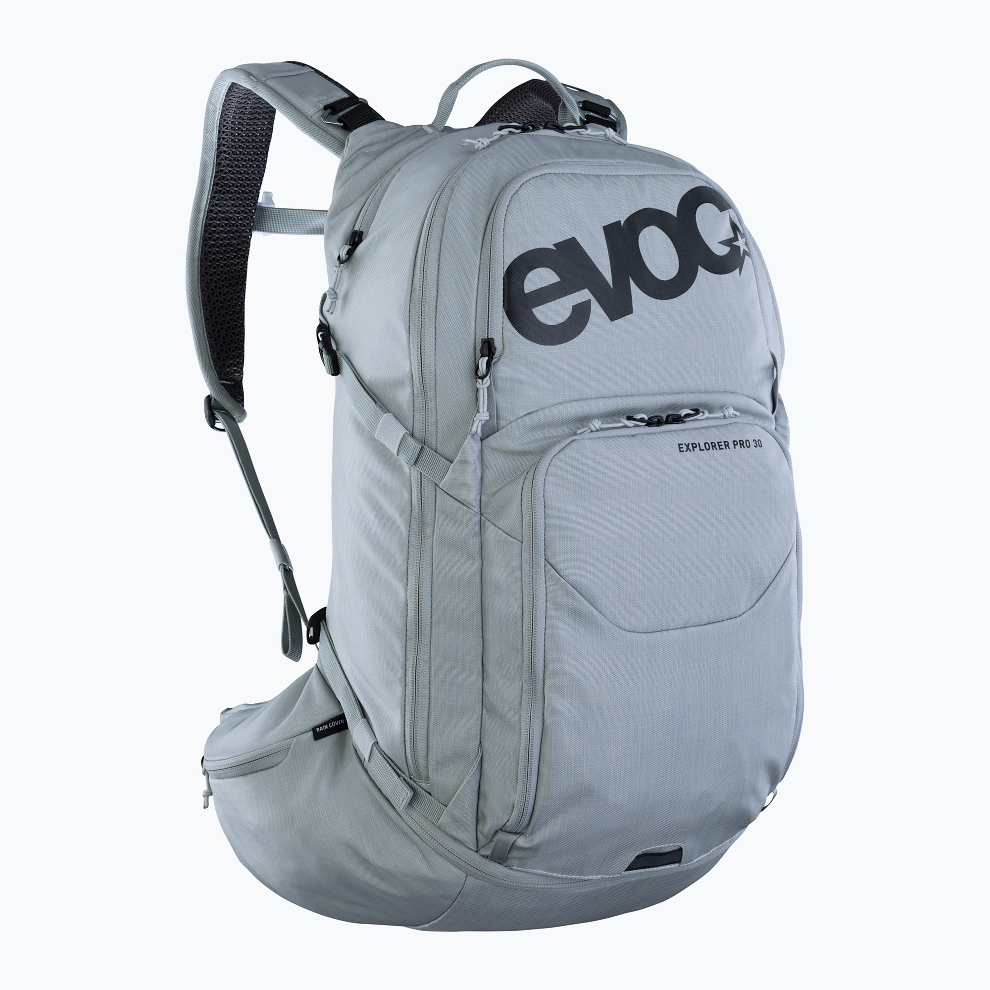 EVOC Explorer Pro 30 l ezüst kerékpáros hátizsák. Méret: 30 l